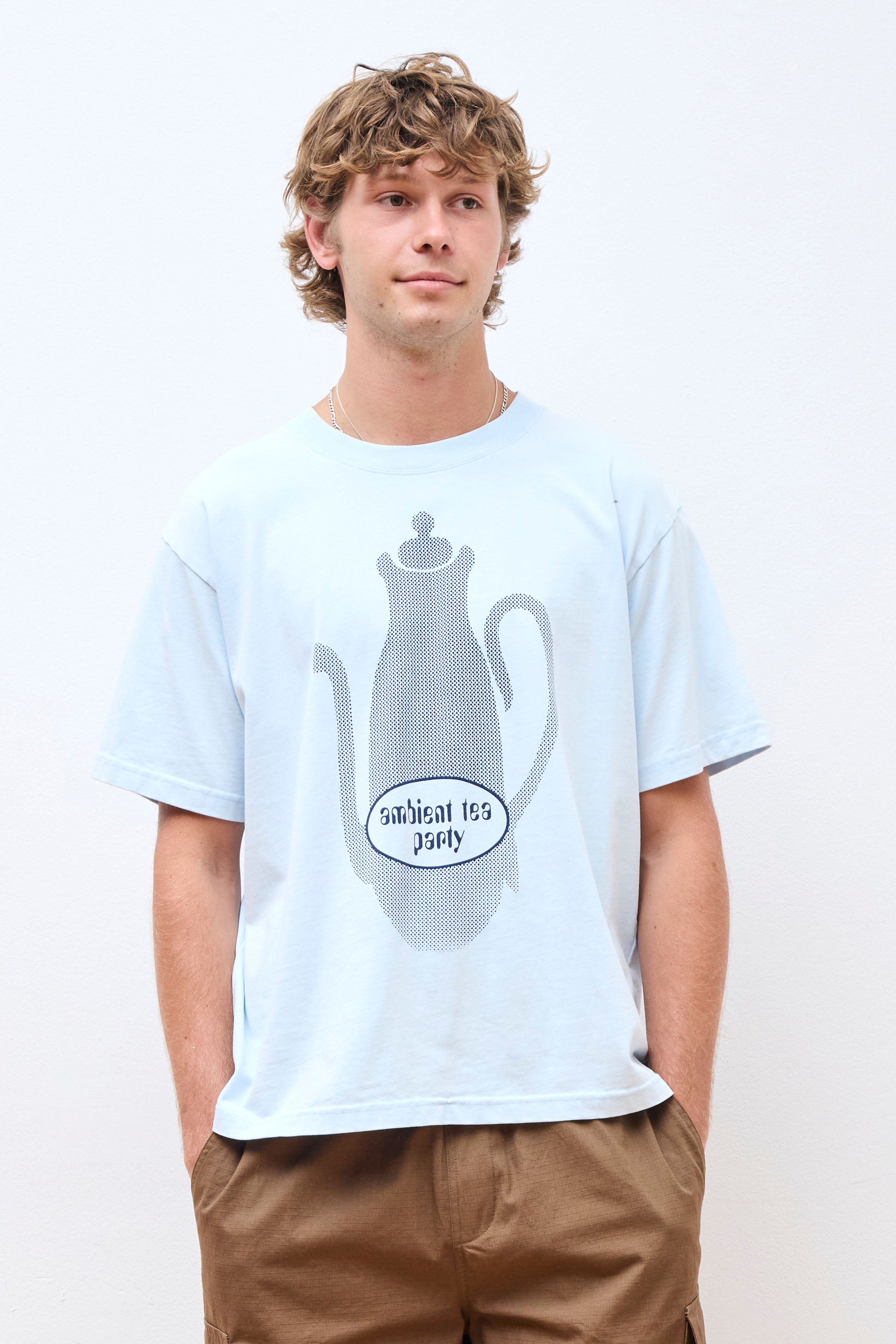 Ambient Tea Party SS Tee Blue Dust