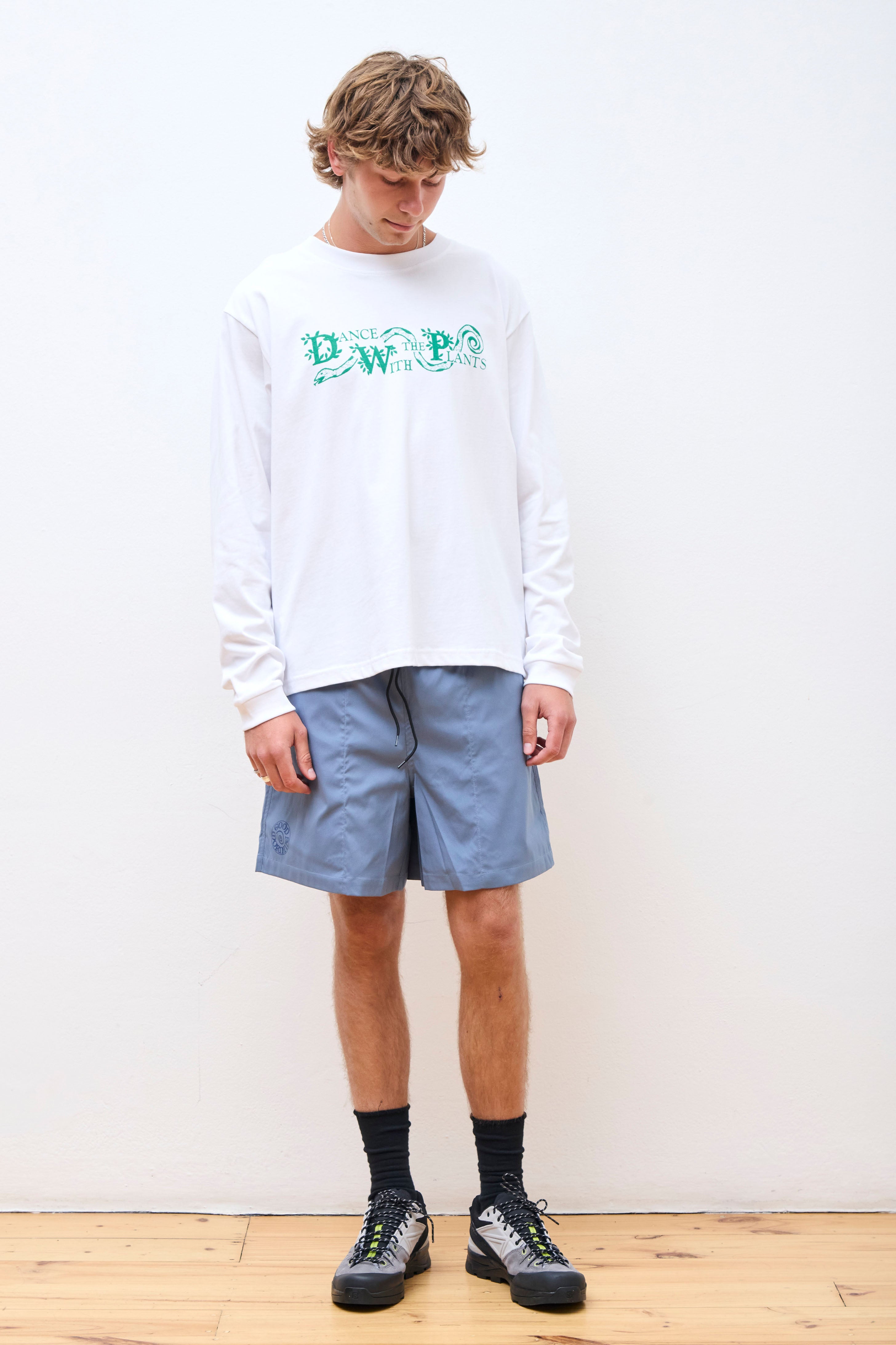 Dance With The Plants LS Tee White