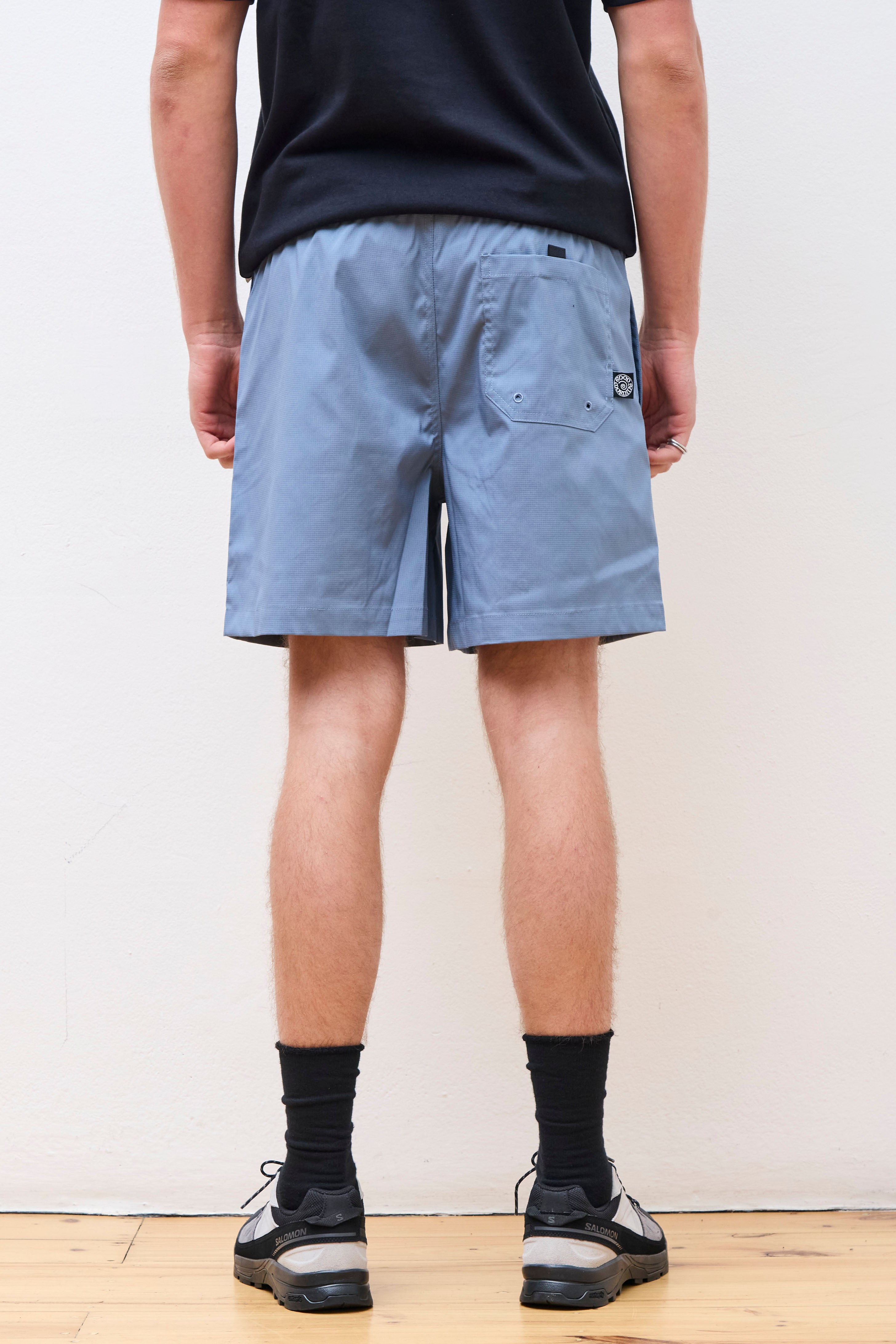 Ripstop Swim Short 18" Blue Grey