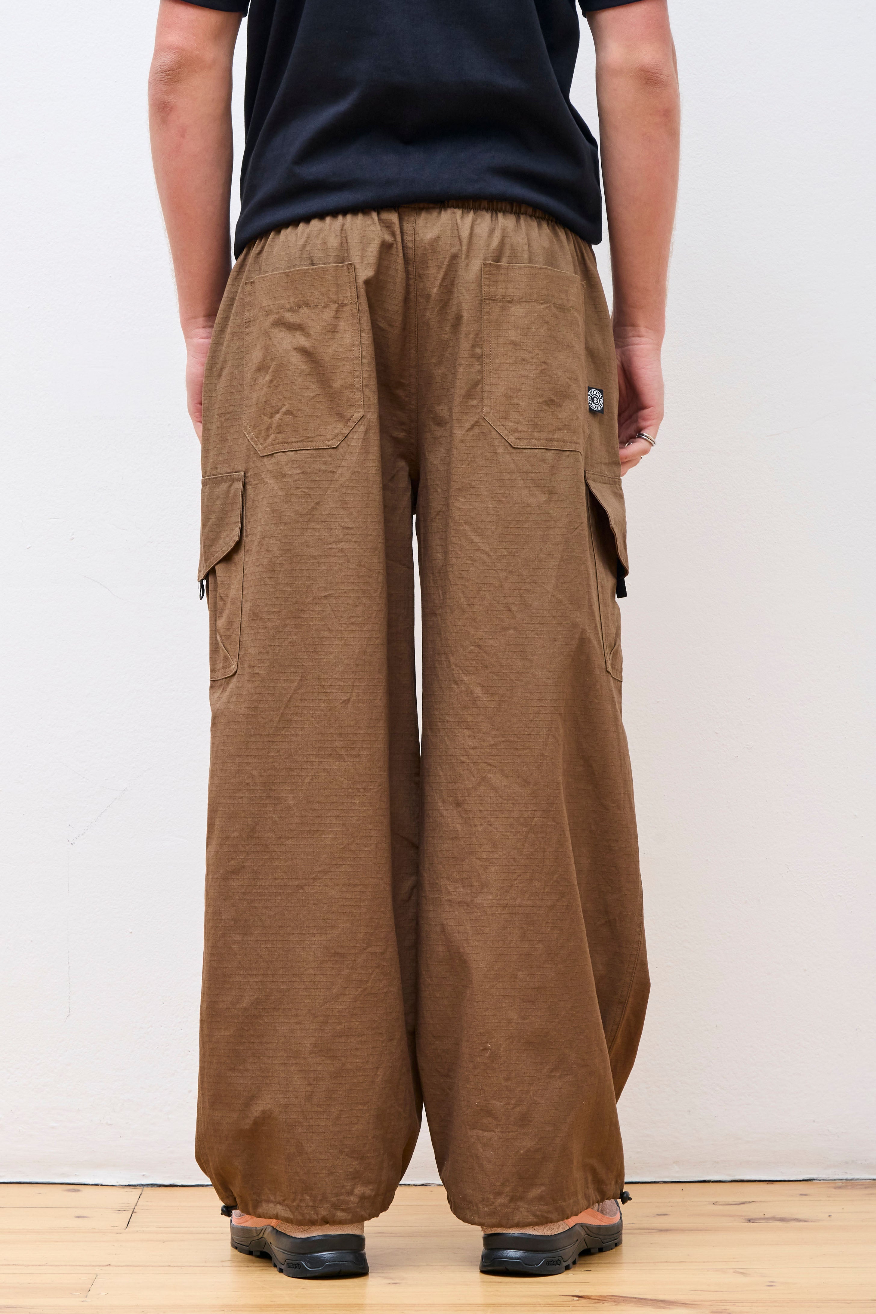 Ripstop Wide Leg Cargo Pant Cacao