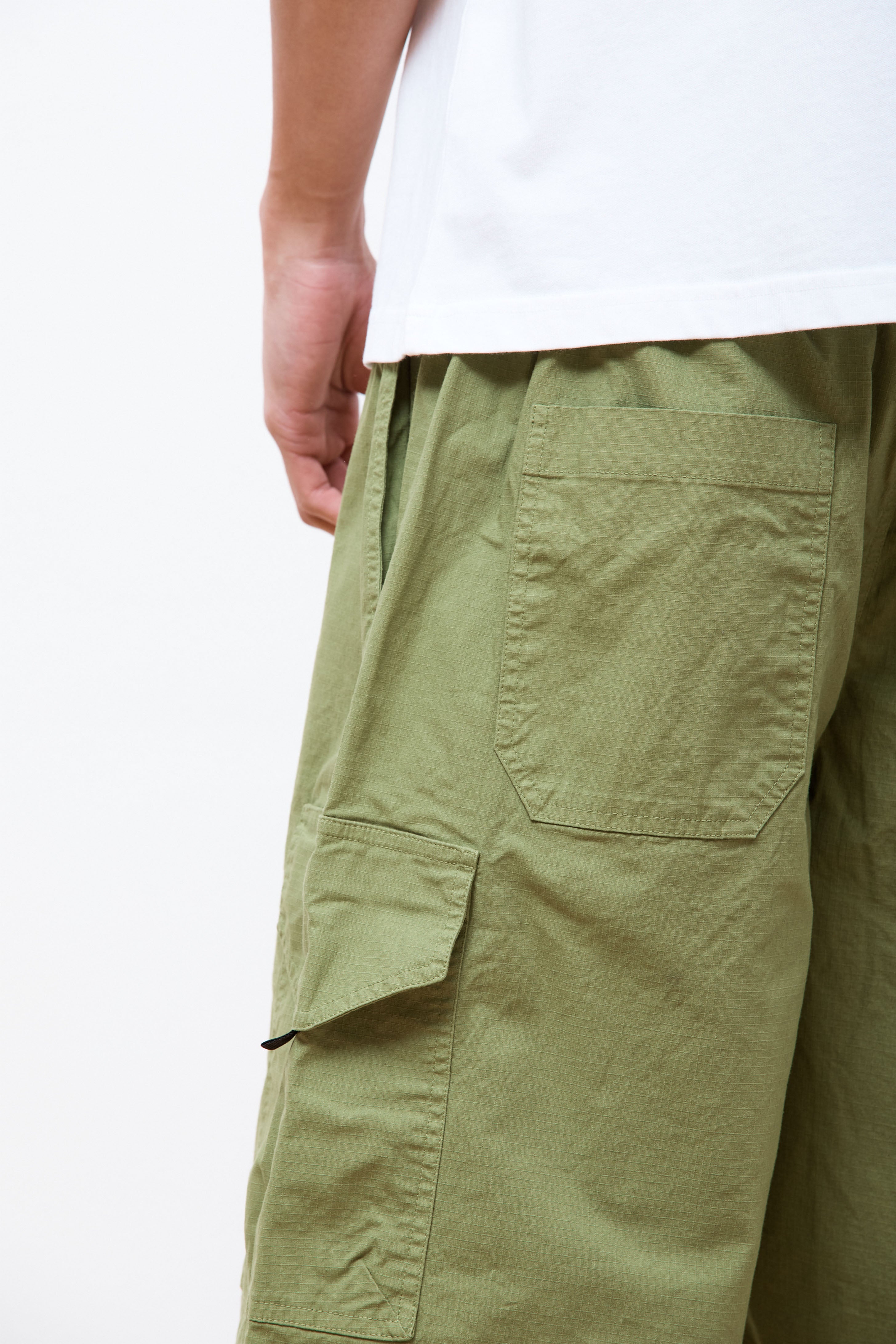 Cotton Ripstop Cargo Short Herbal