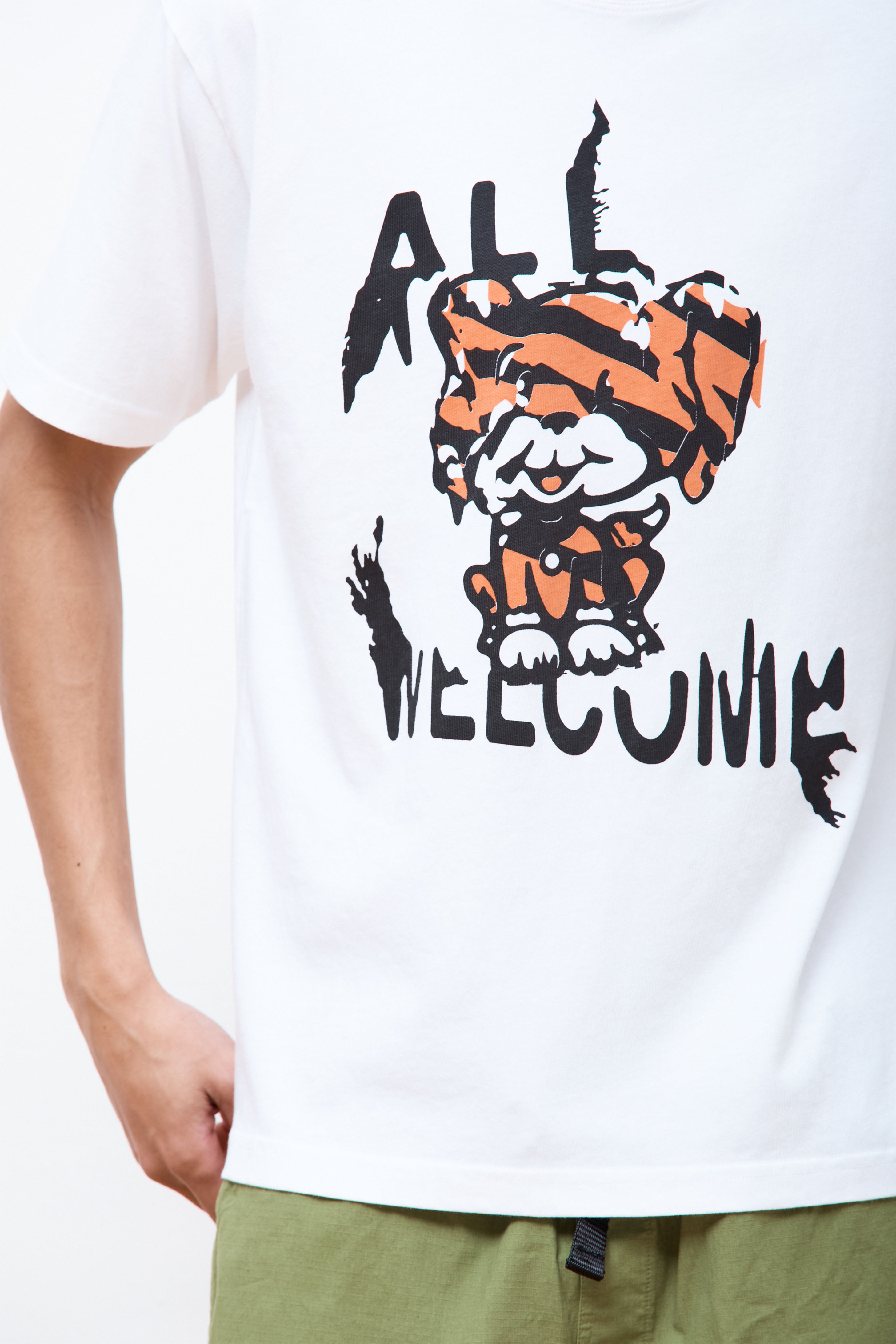 All Welcome Dog SS Tee White