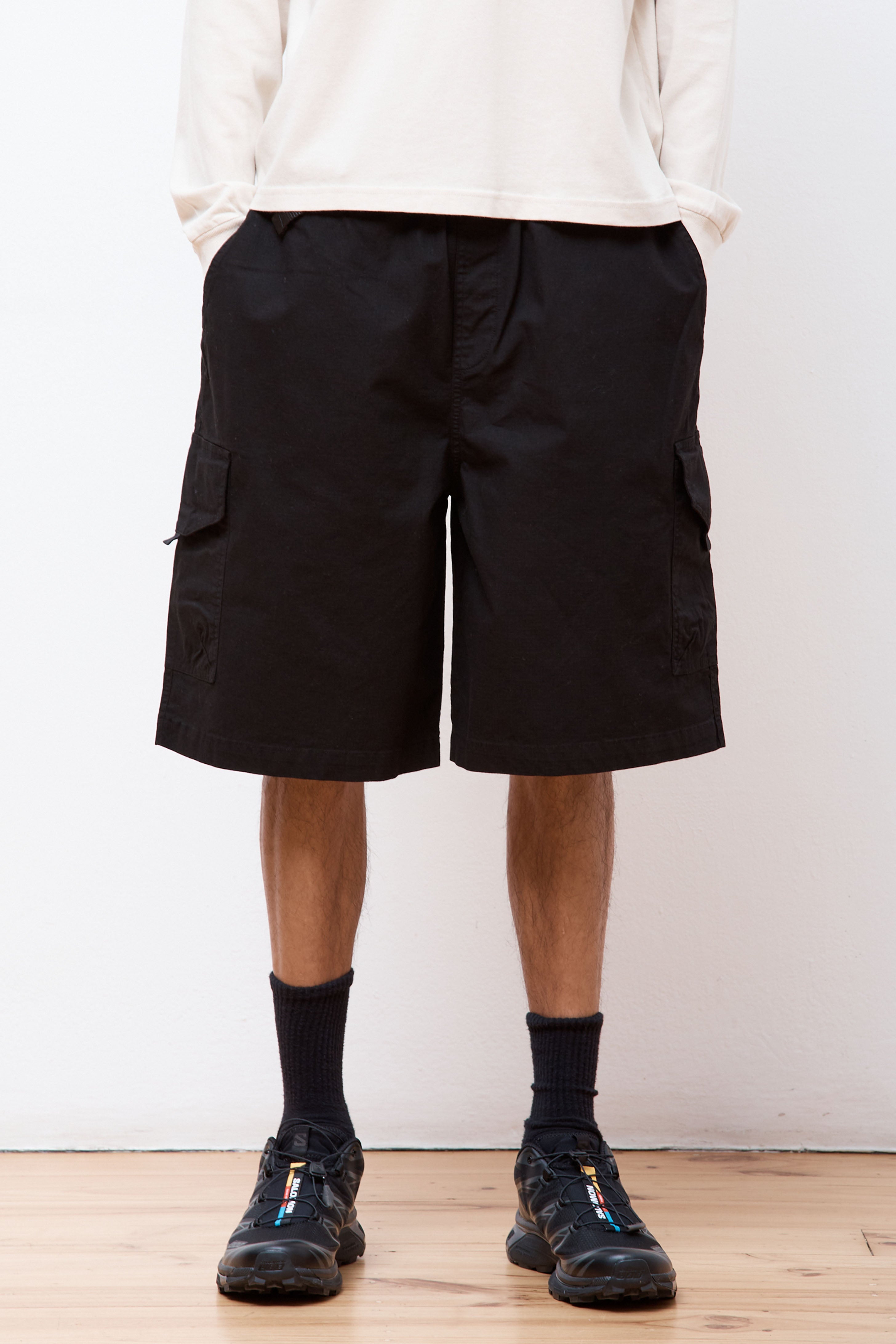 Recycled Ripstop Cargo Short Black