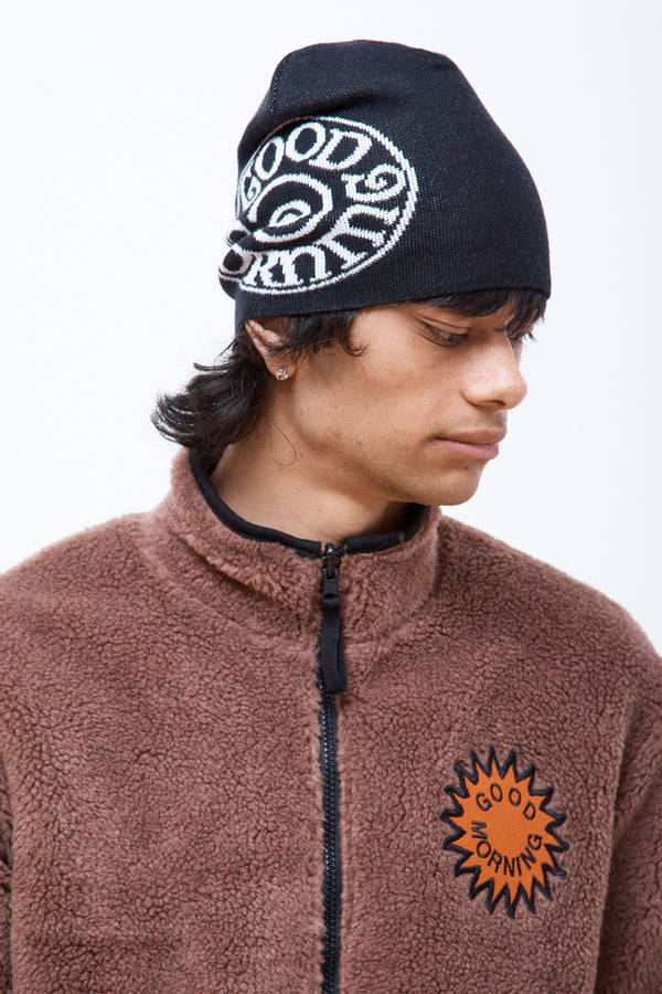 Spiral Beanie Black