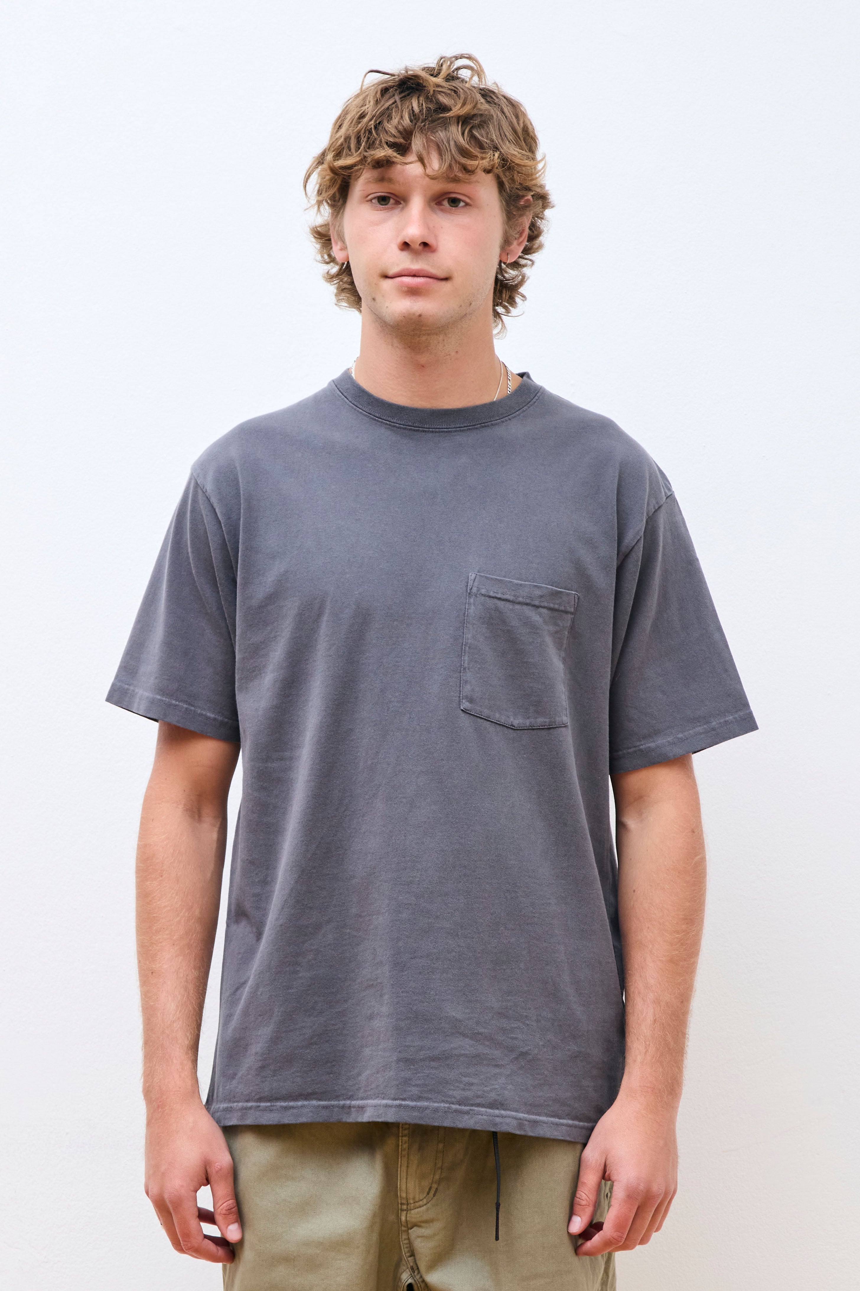 Healthknit S/S Pocket Tee Black