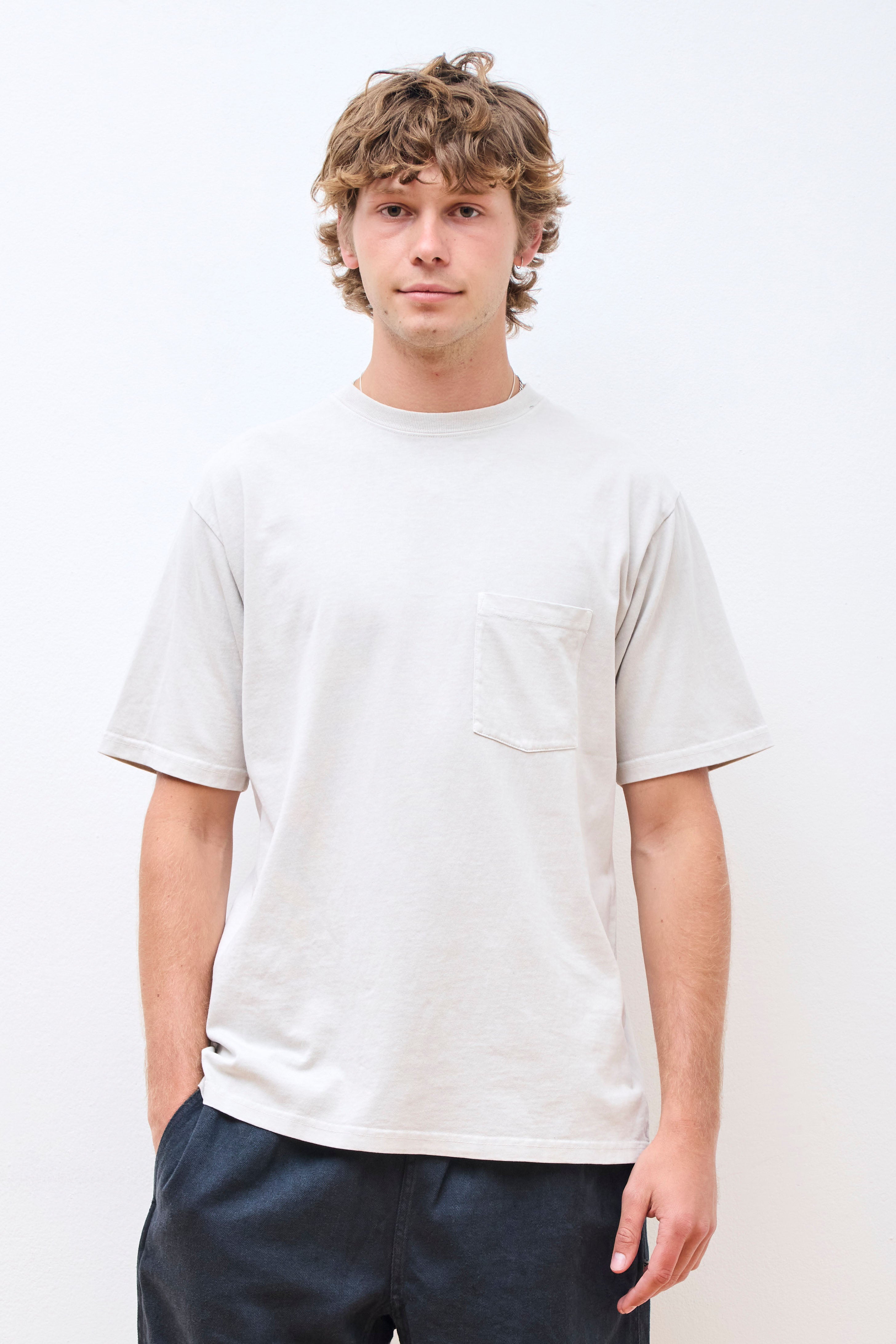 Healthknit S/S Pocket Tee Natural