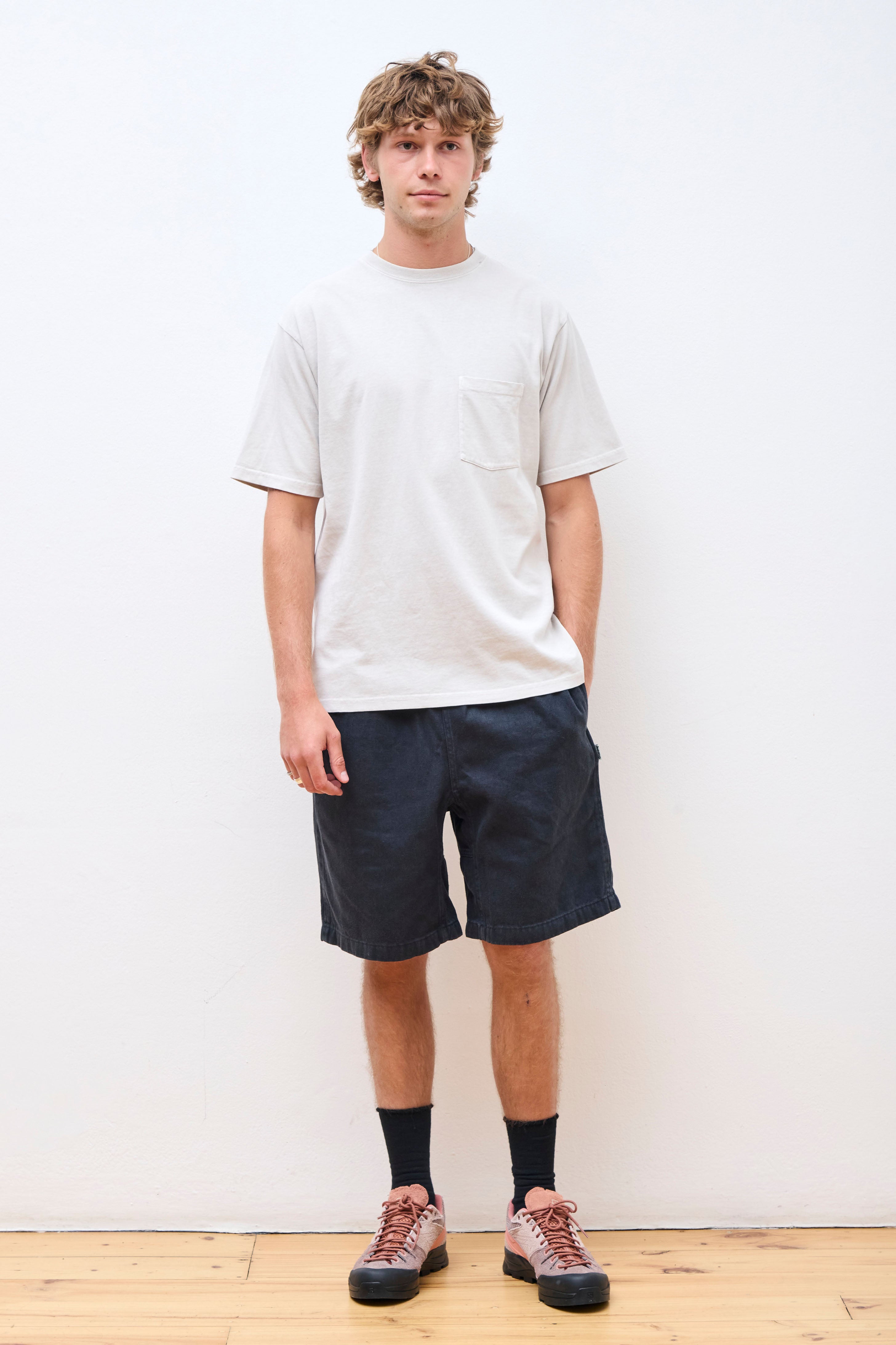 Healthknit S/S Pocket Tee Natural