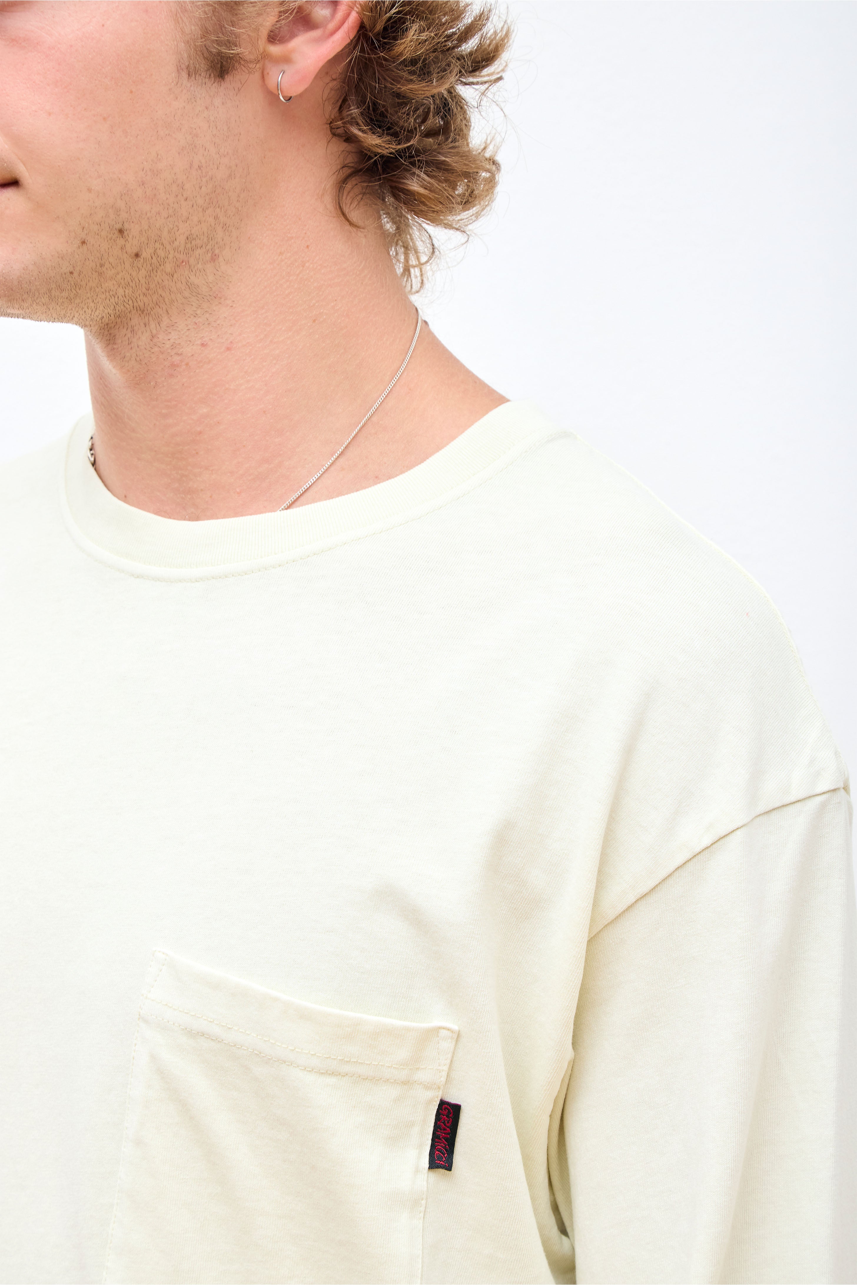 L/S Pocket Tee Pigment Dyed Natural