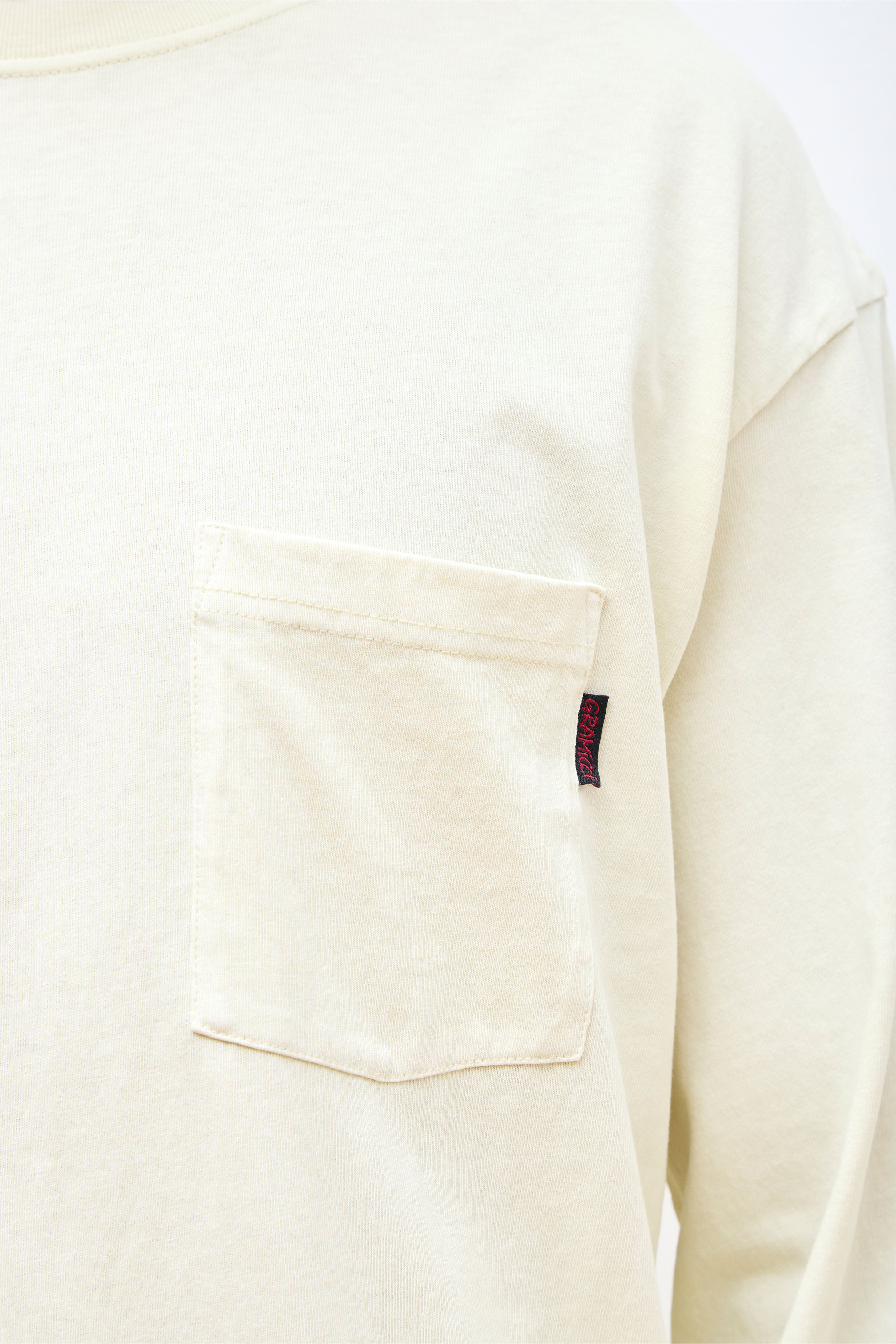 L/S Pocket Tee Pigment Dyed Natural