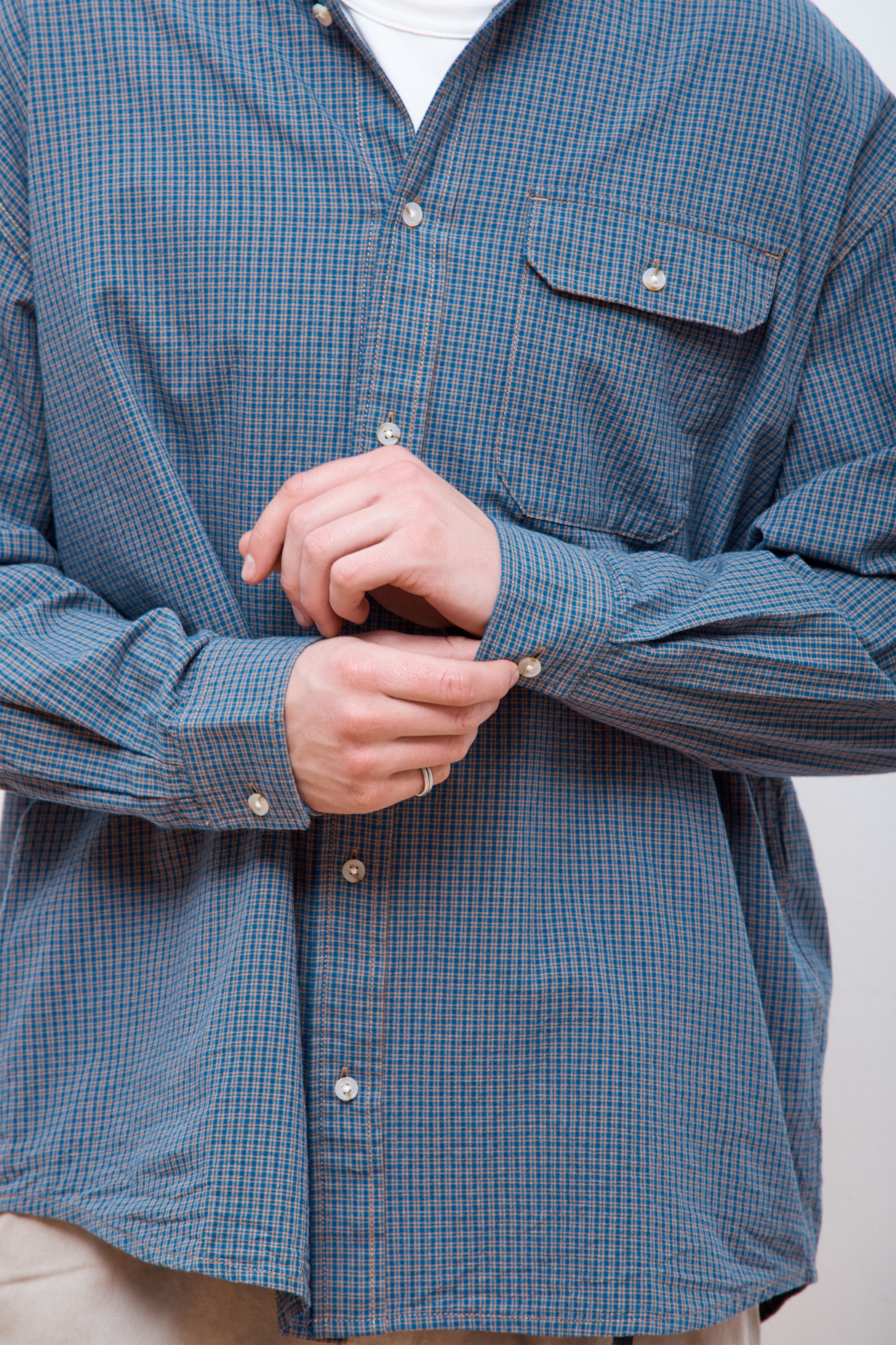 Checkered Stance Shirt Sierra Check Navy