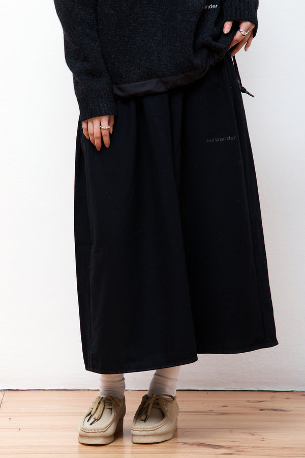 REWOOL Tweed Skirt Black