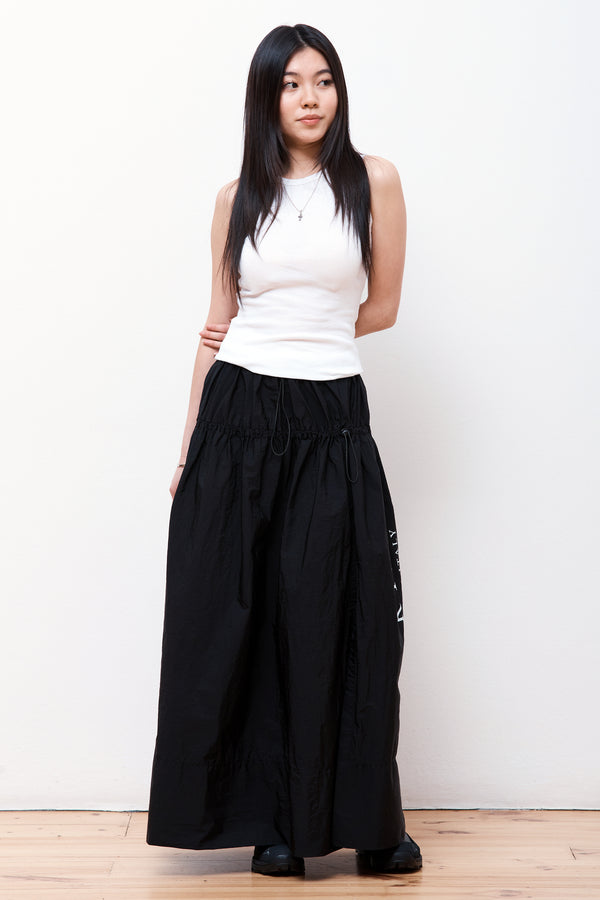 Nylon Snow Skirt Black