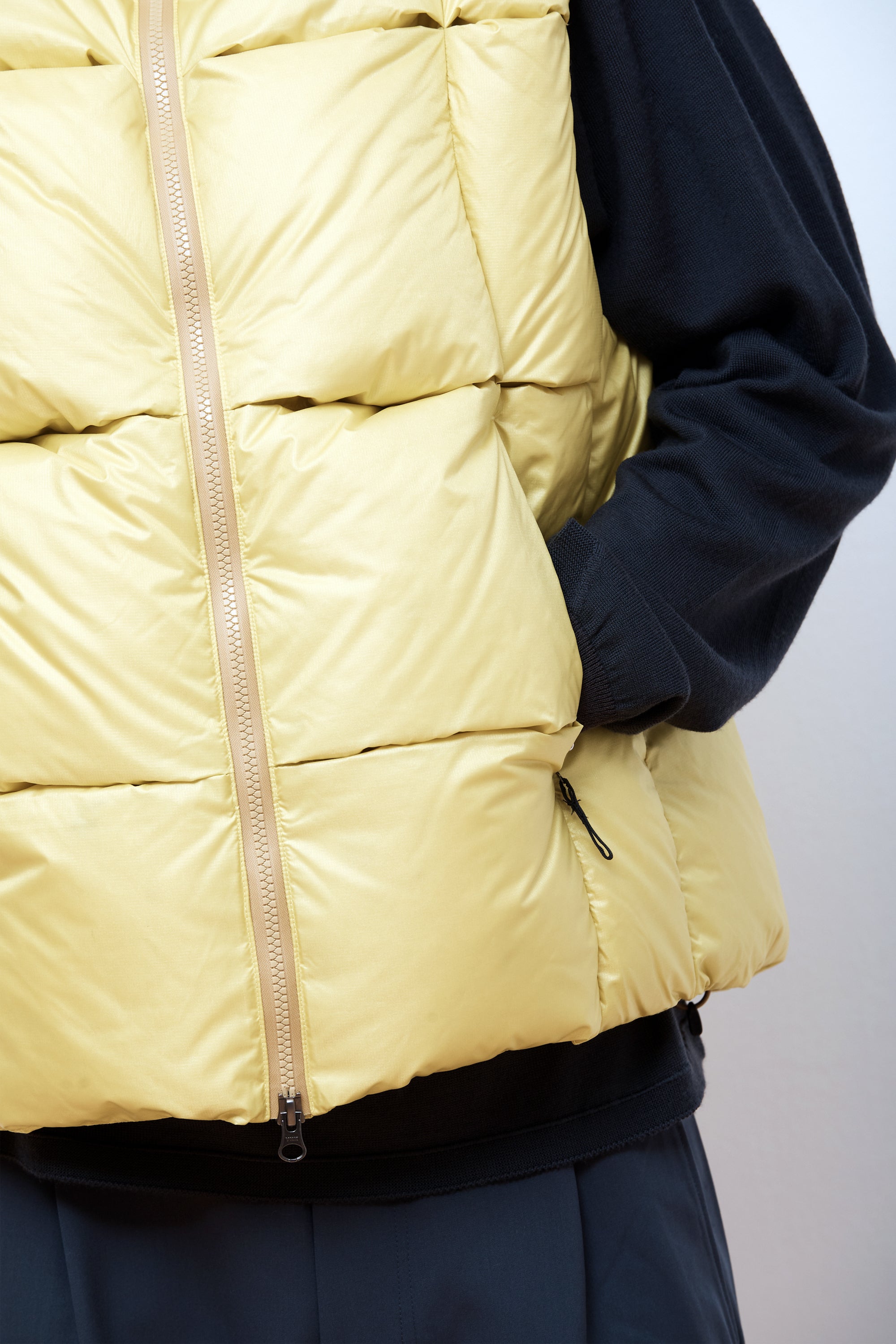 Goldwin 0 3D Down Vest Sulfur