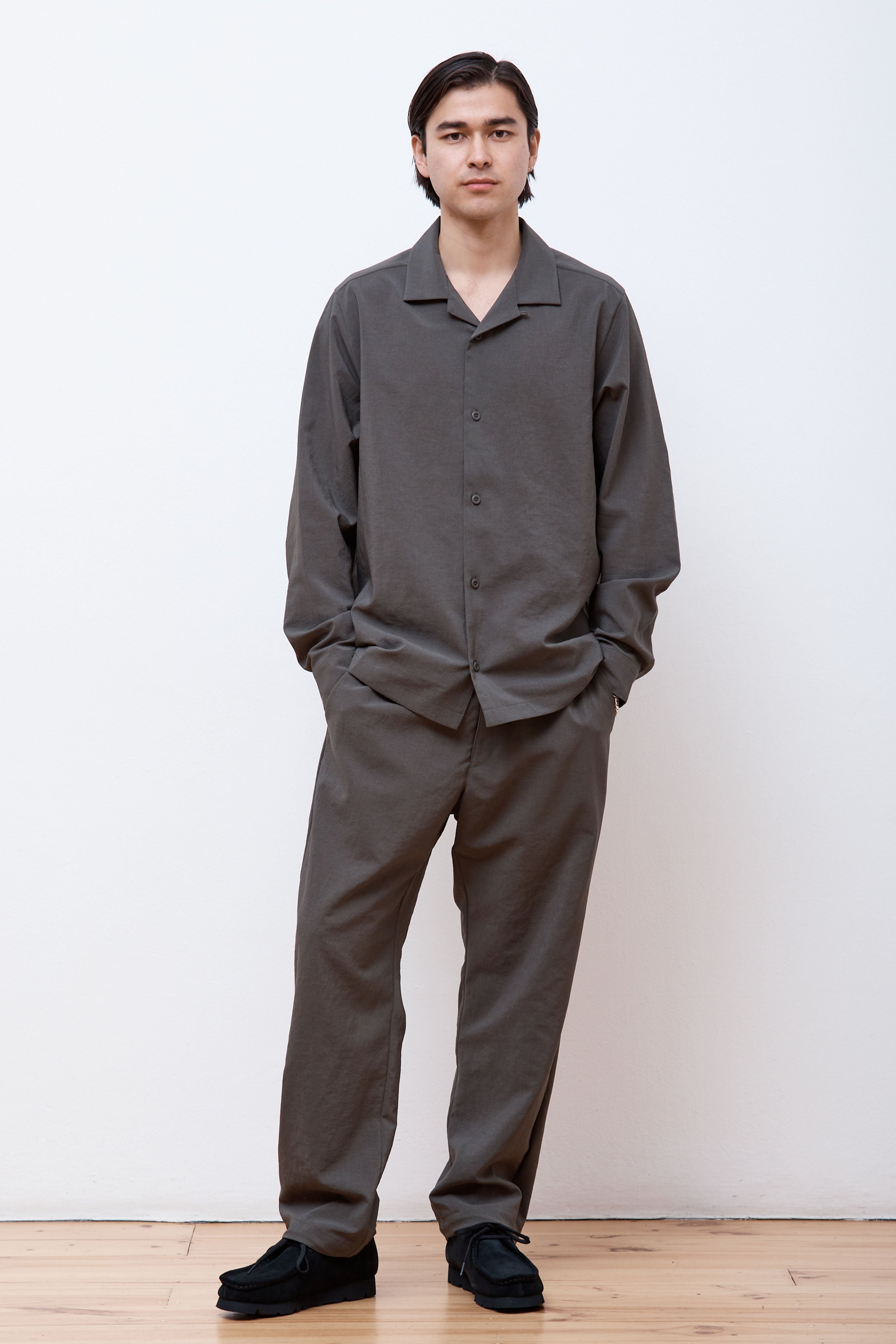 Pe Light Poplin Shirt Dark Olive