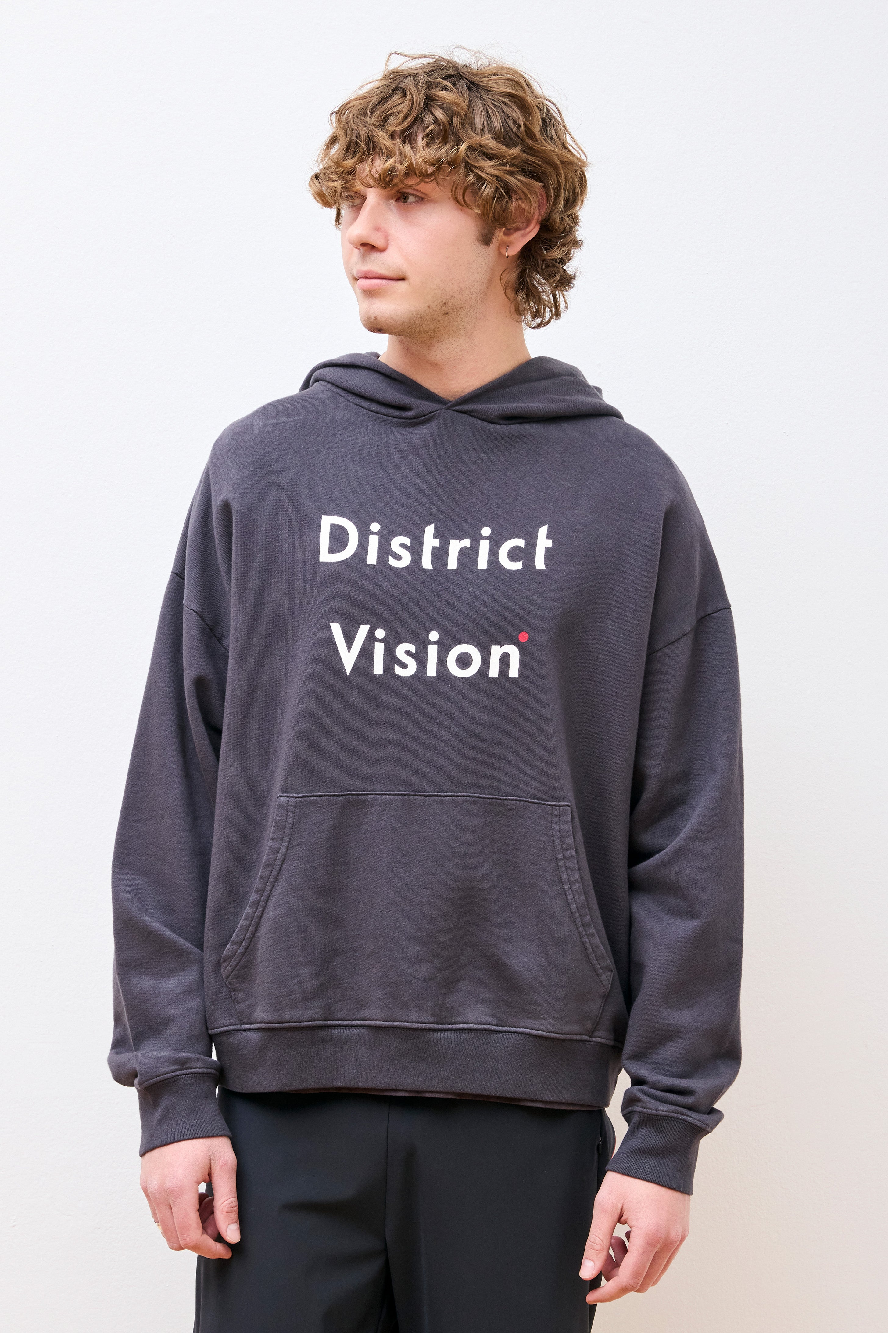 California Cotton Hoodie Black Wordmark