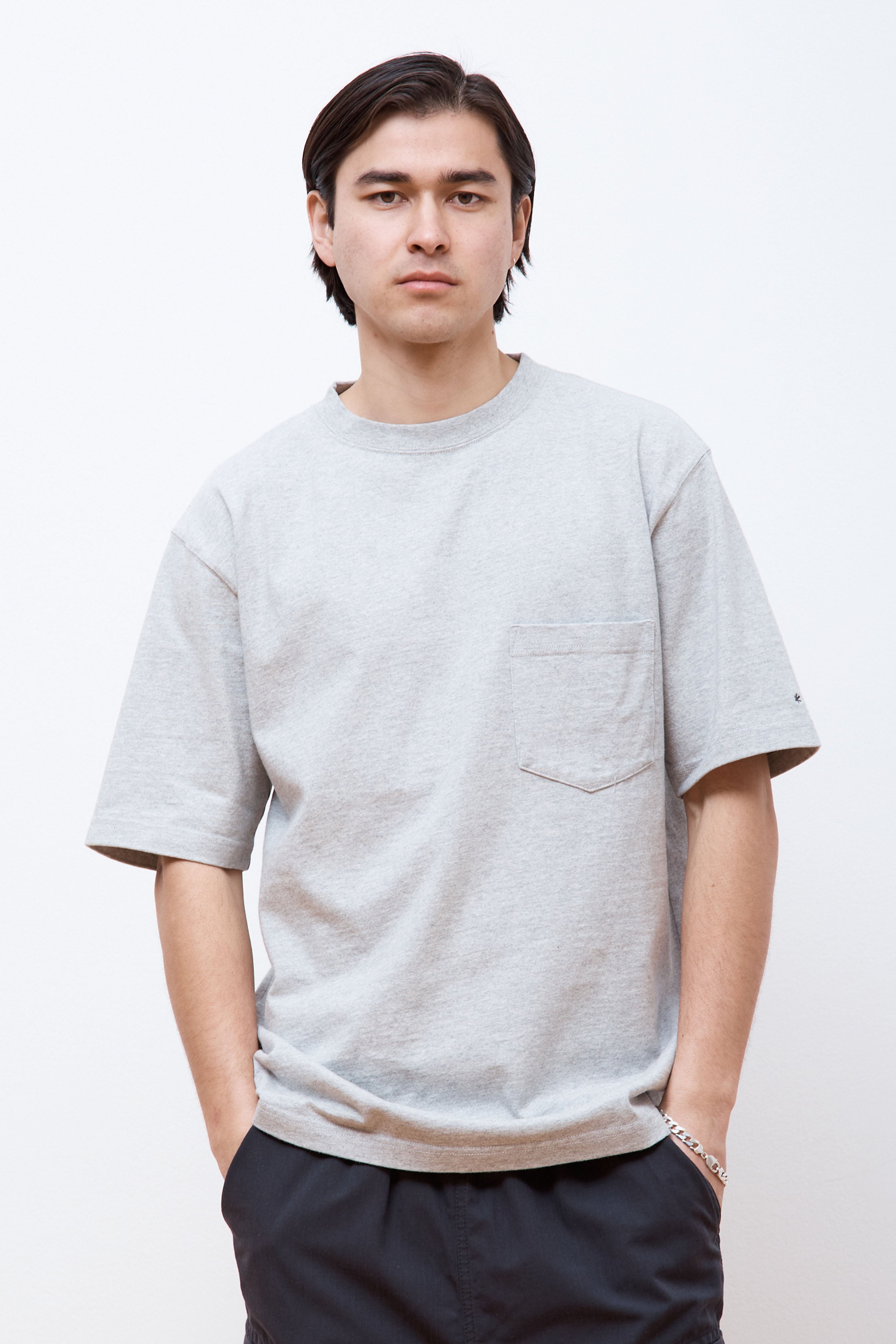 Recycled Cotton Heavy T-Shirt M.Grey