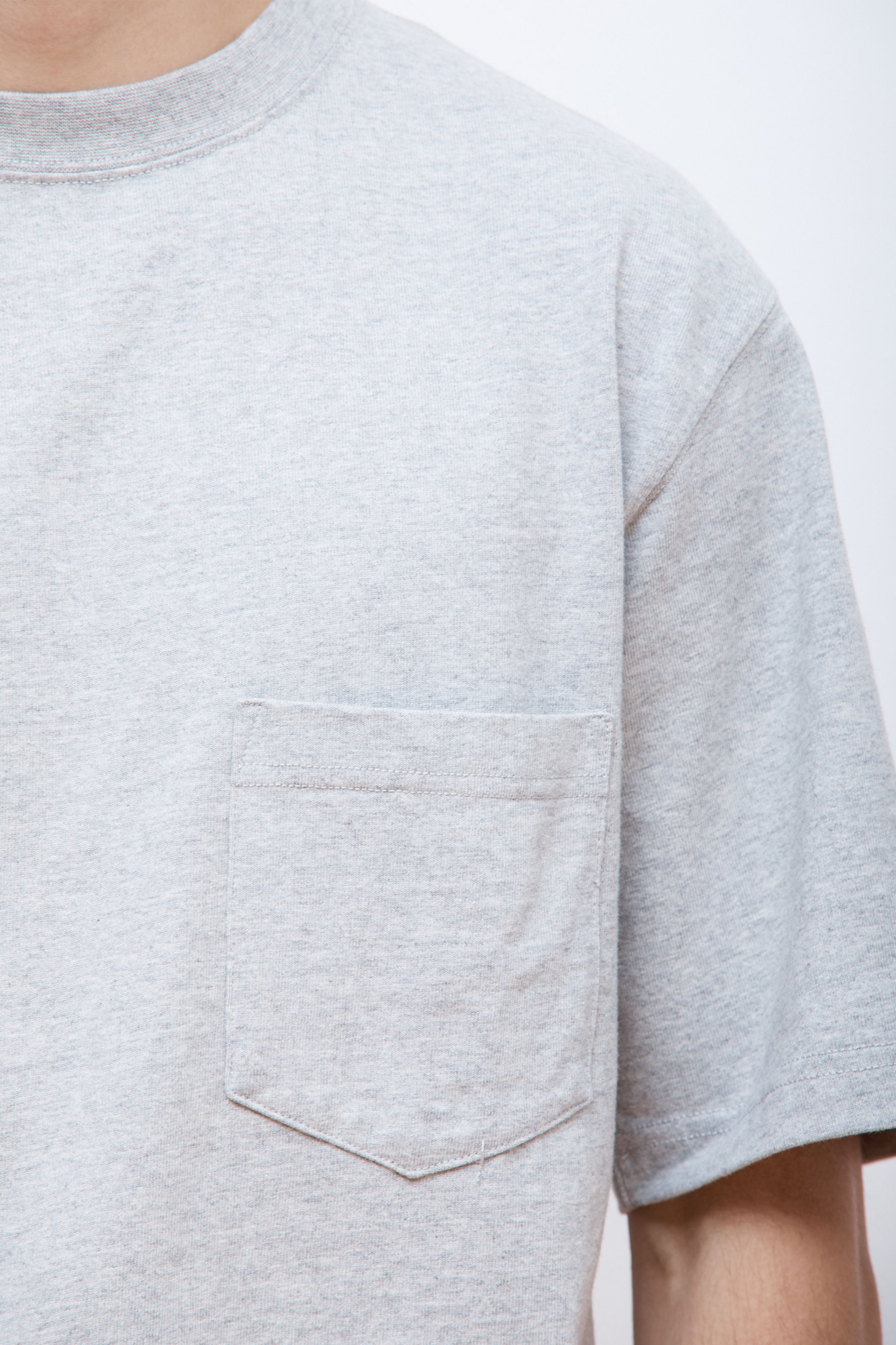 Recycled Cotton Heavy T-Shirt M.Grey