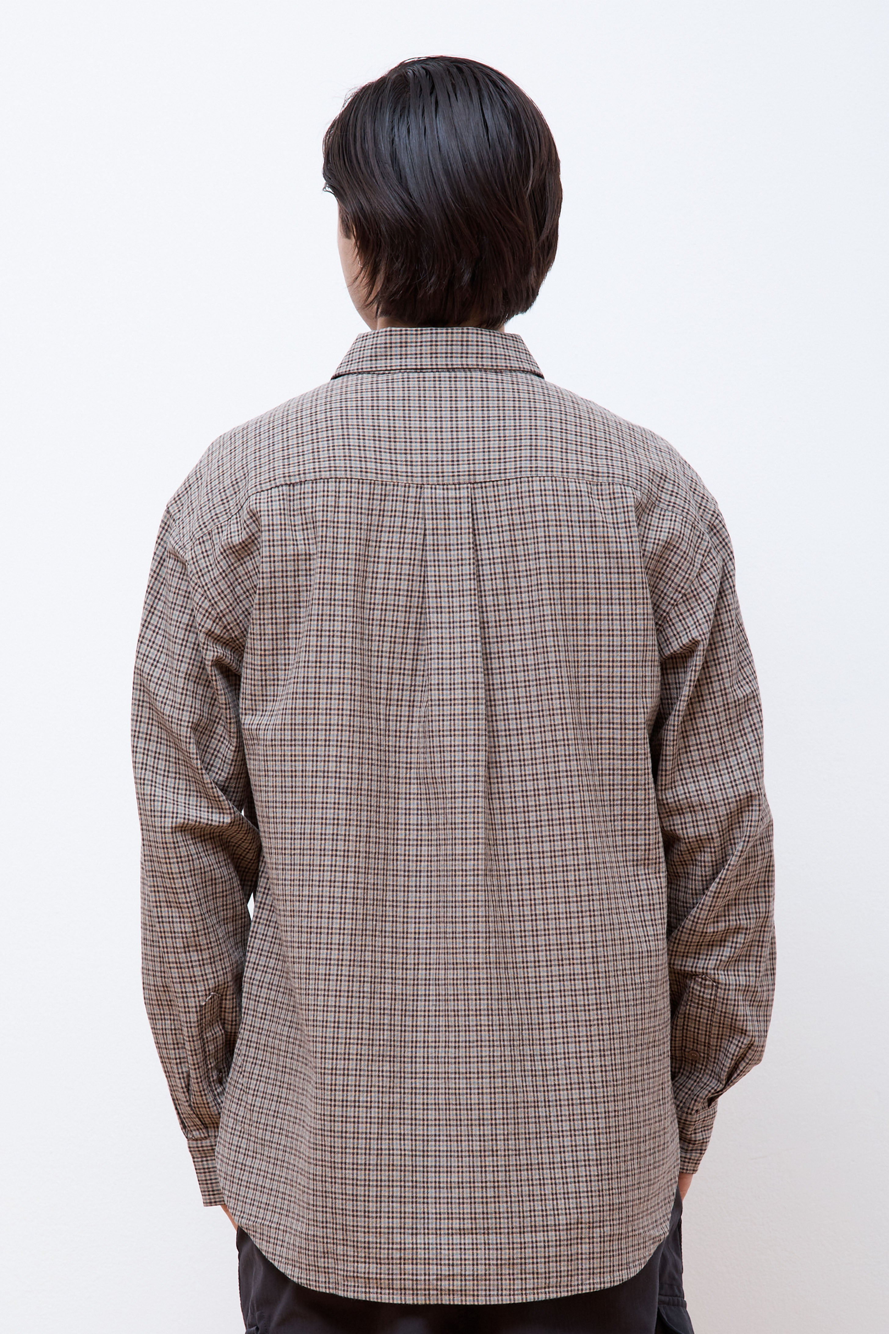 Niigata Made Check Shirt Beige