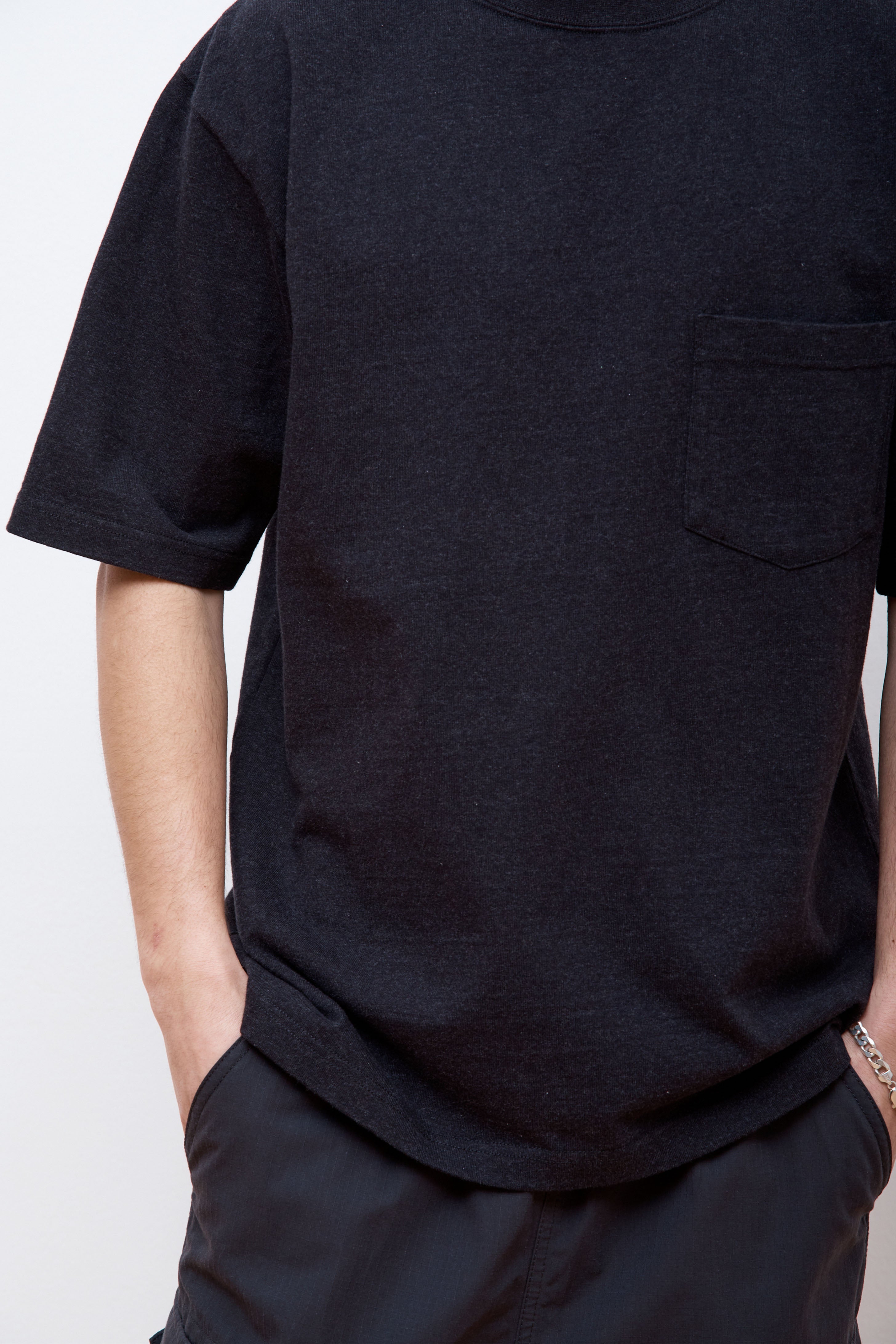 Recycled Cotton Heavy T-Shirt Black