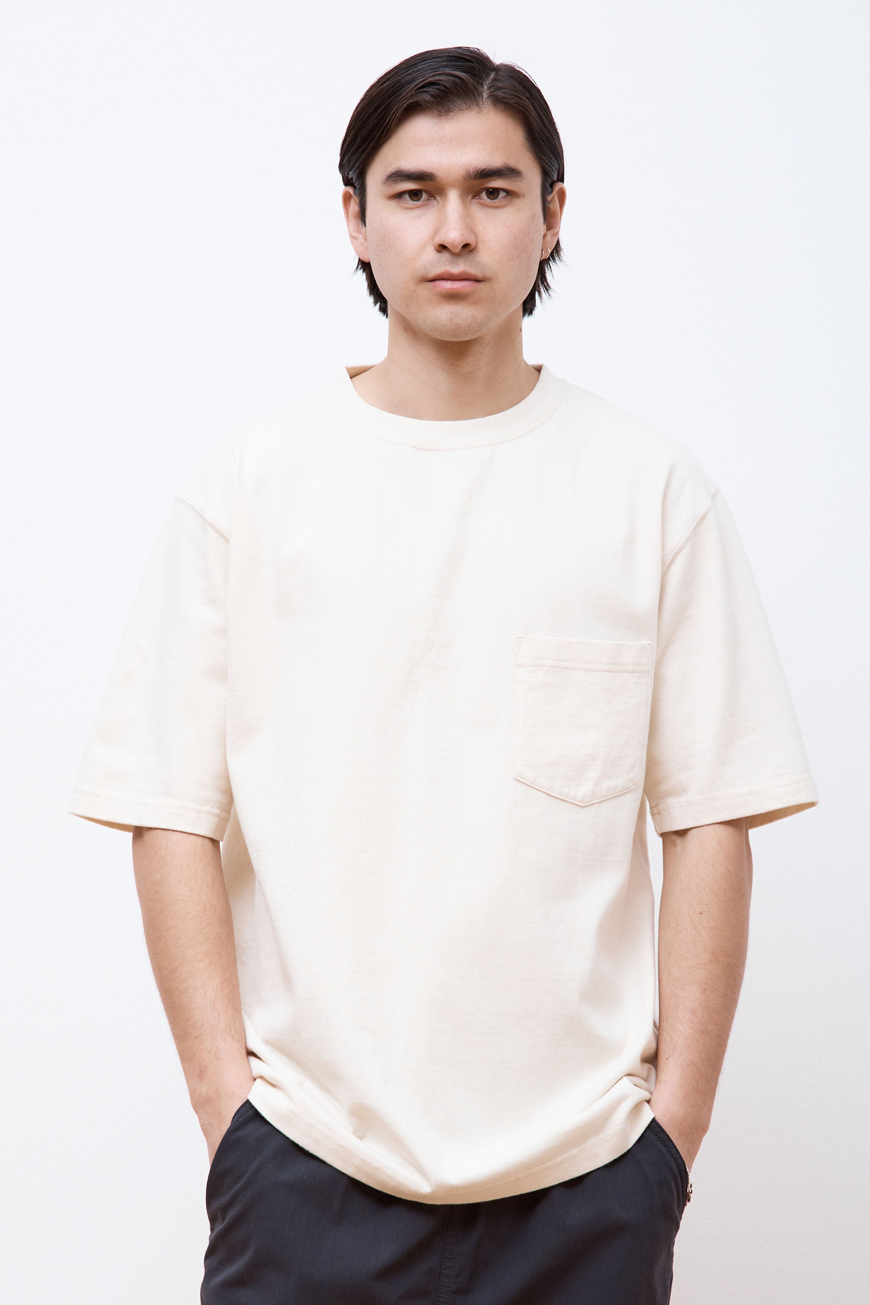 Recycled Cotton Heavy T-Shirt Ecru