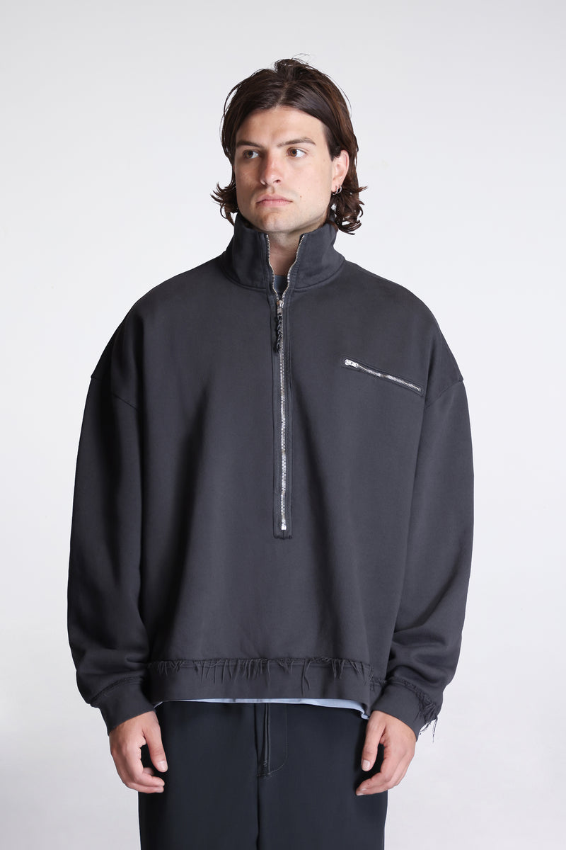 Half-Zip Sweat Dark Grey