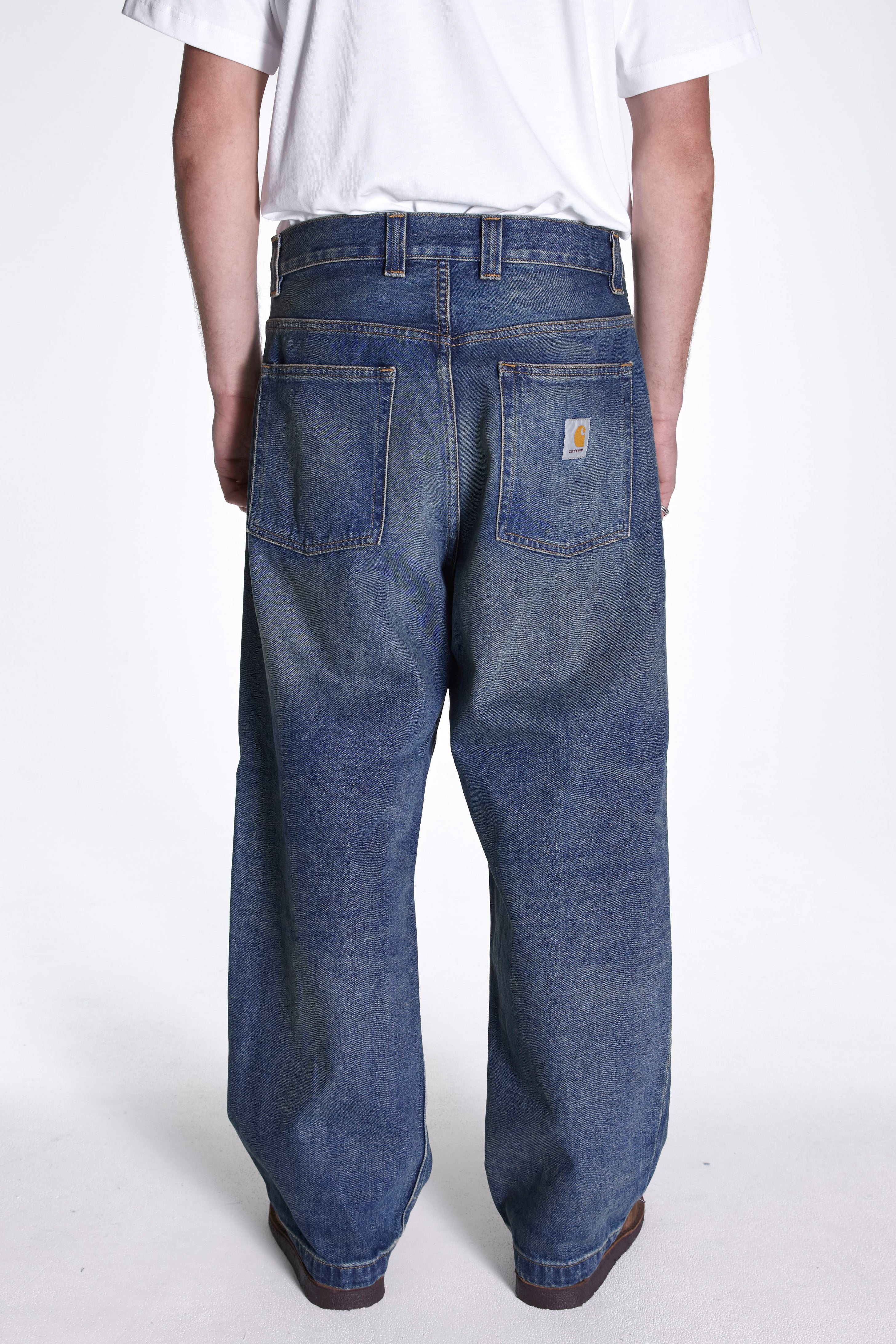 Carhartt WIP Brandon Pant Blue Worn Used Wash