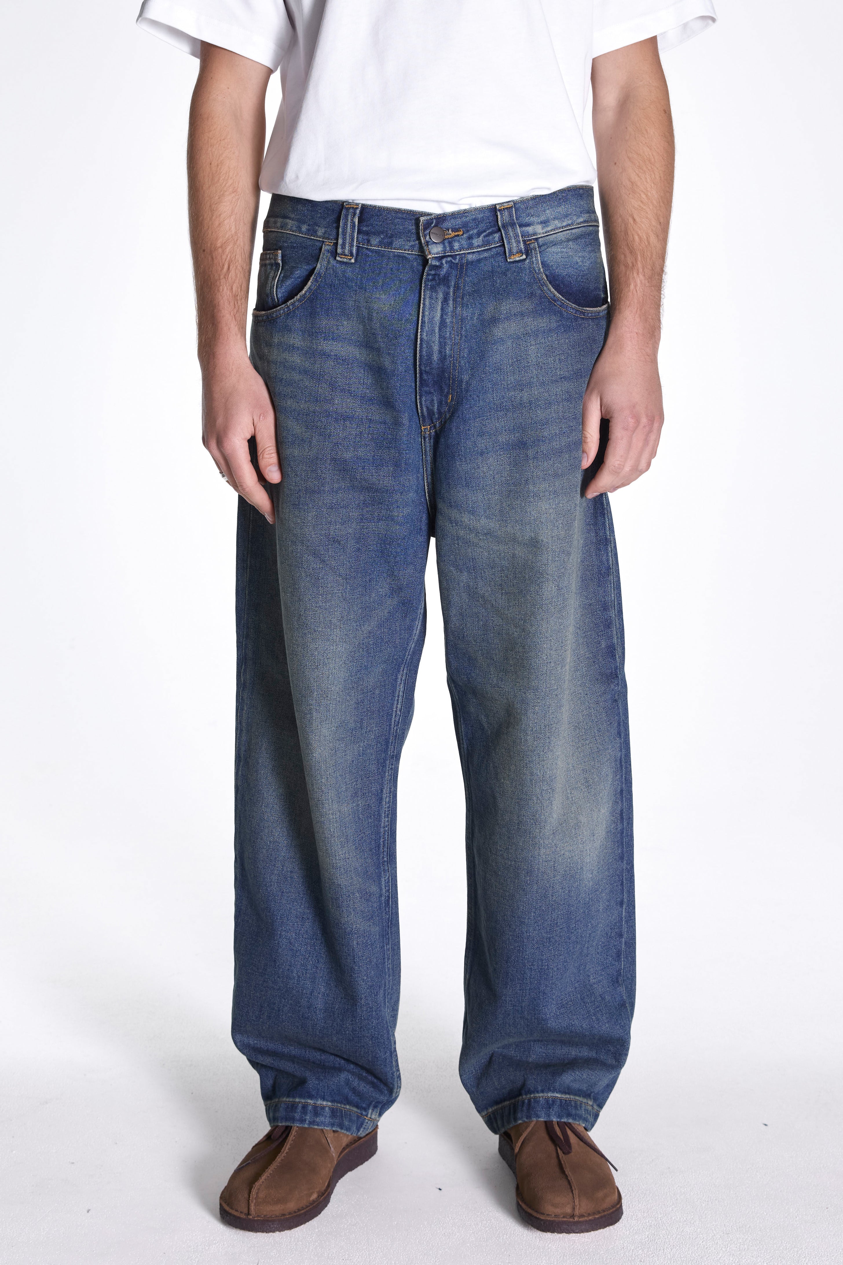 Brandon Pant Blue Worn Used Wash