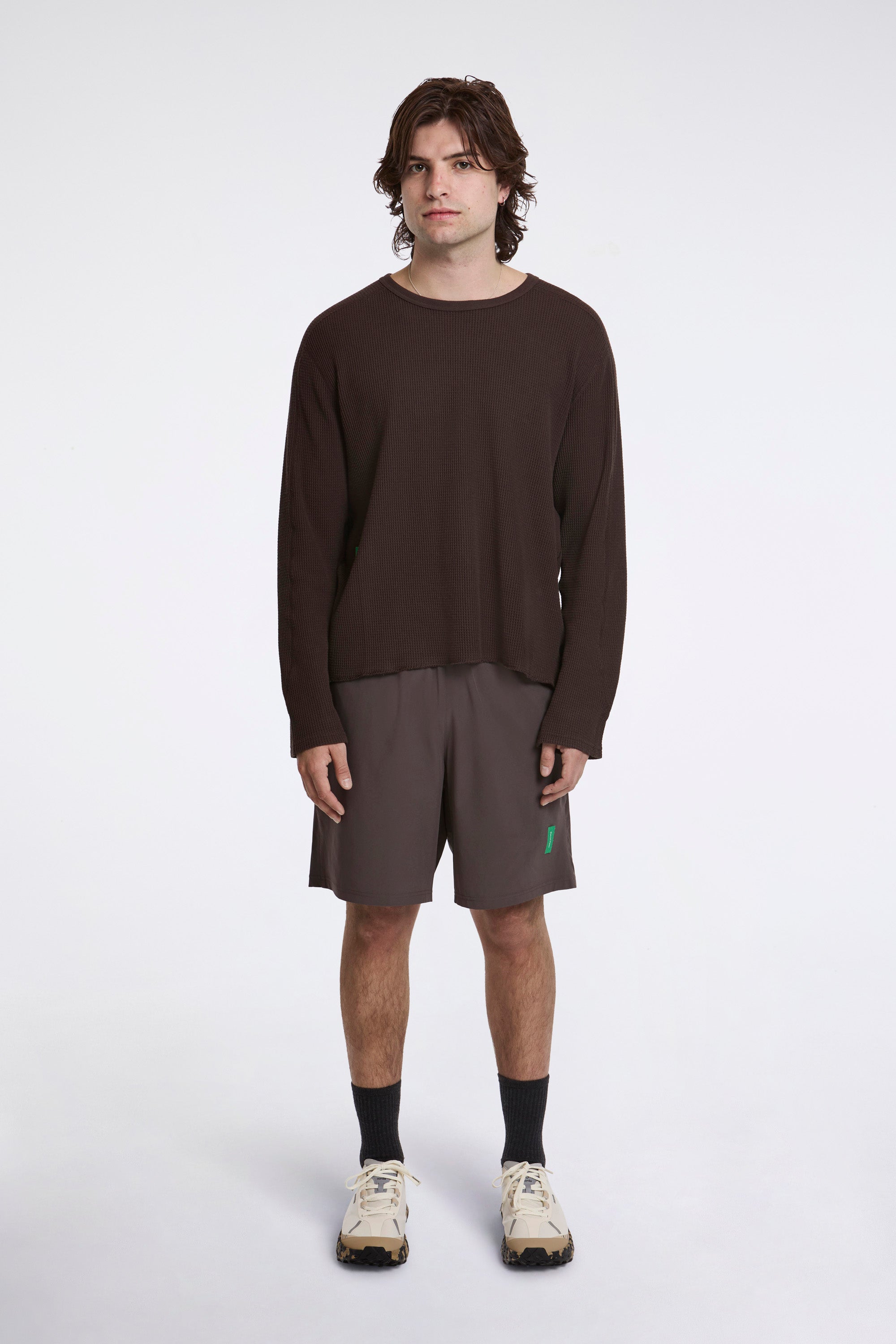 9" Training Shorts Dark Taupe