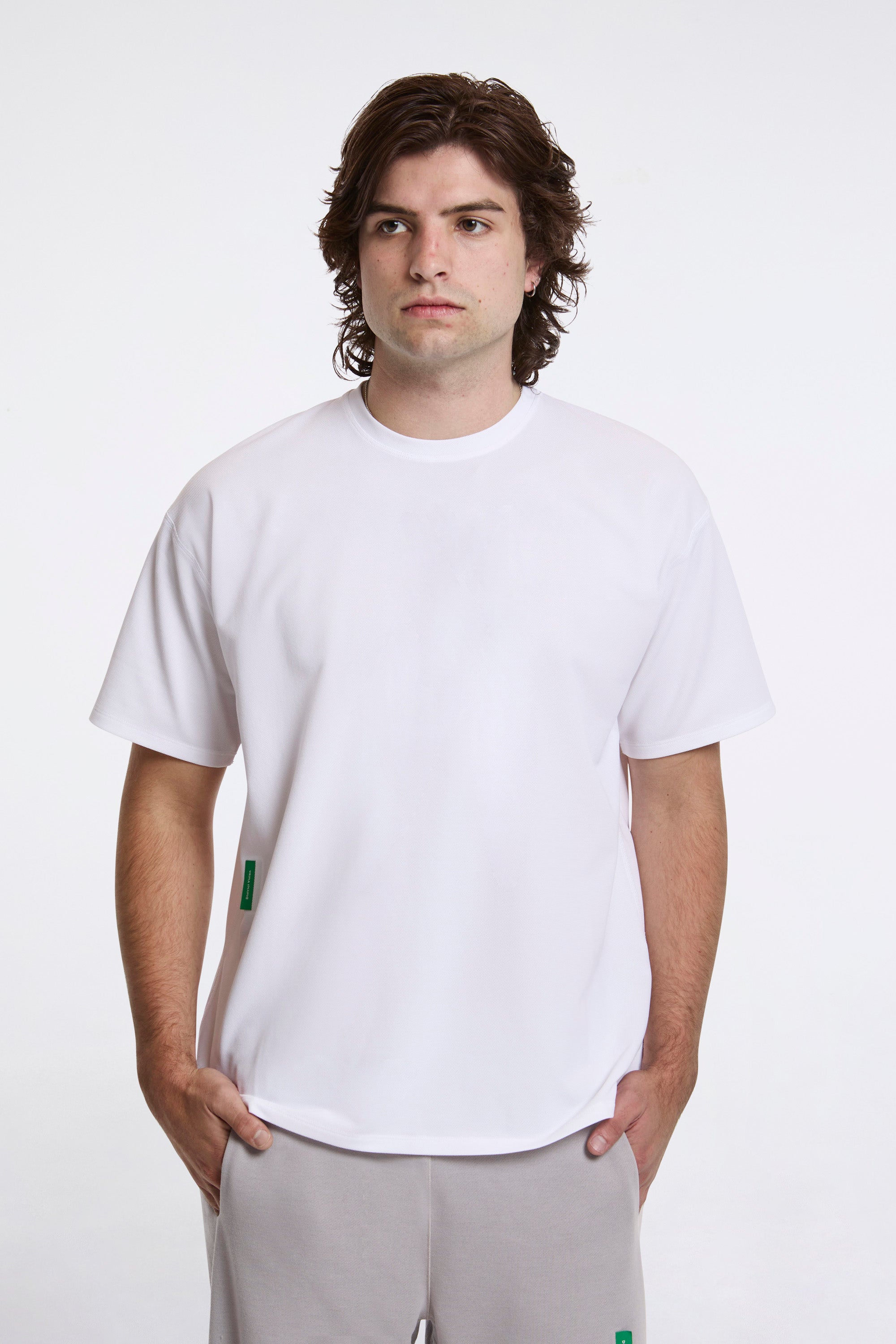 Quick-Dry Boxy Short Sleeve Tee White