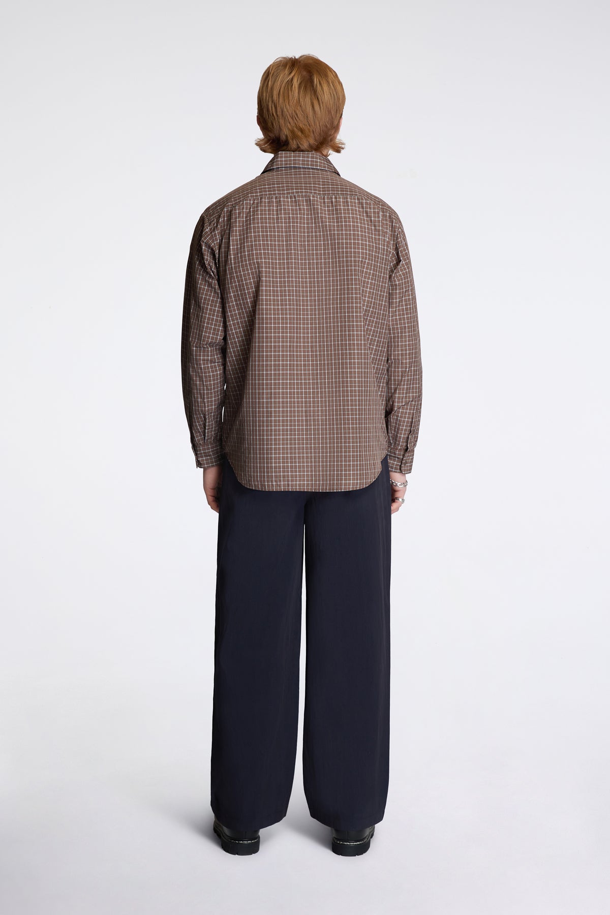 Washed Shirt Brown Check