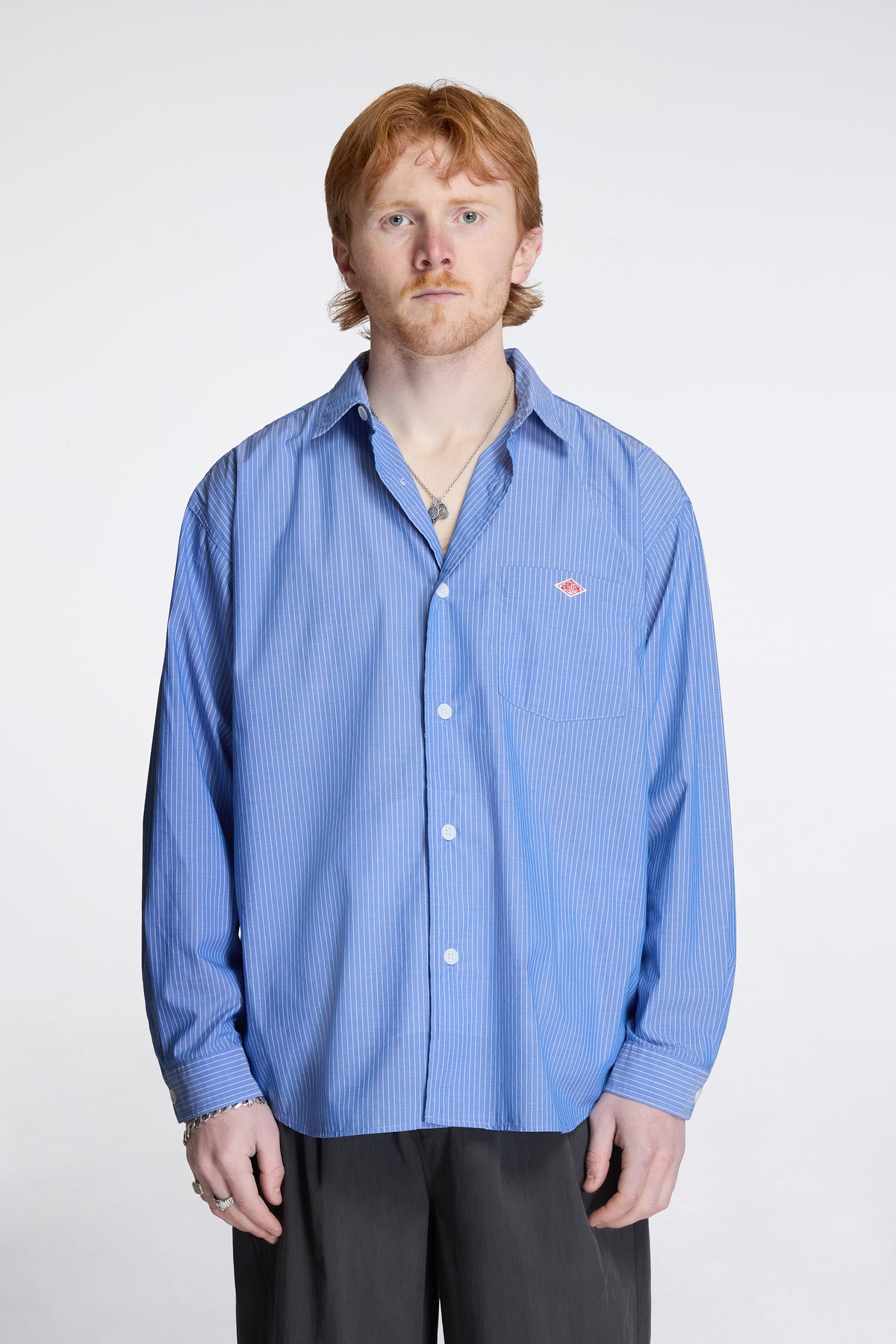 Work Shirt Blue×White Stripe