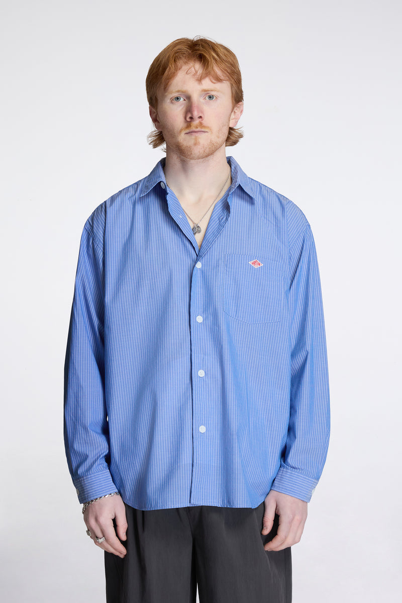 Work Shirt Blue×White Stripe