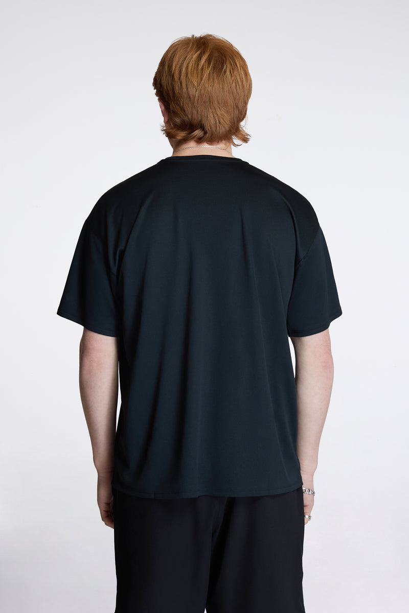 Short Sleeve Boxy Training Tee Black