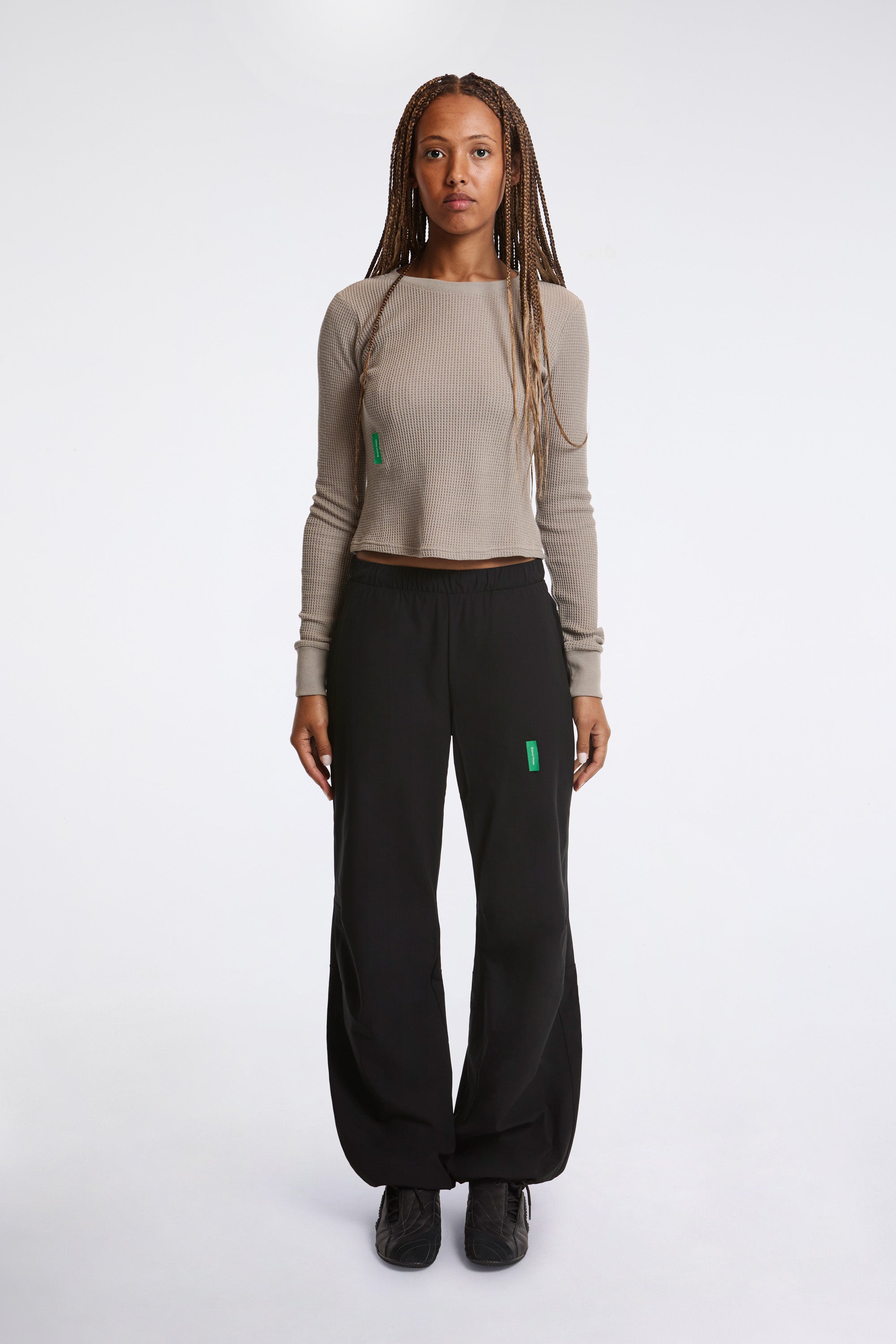 Wide Leg Pants W Black