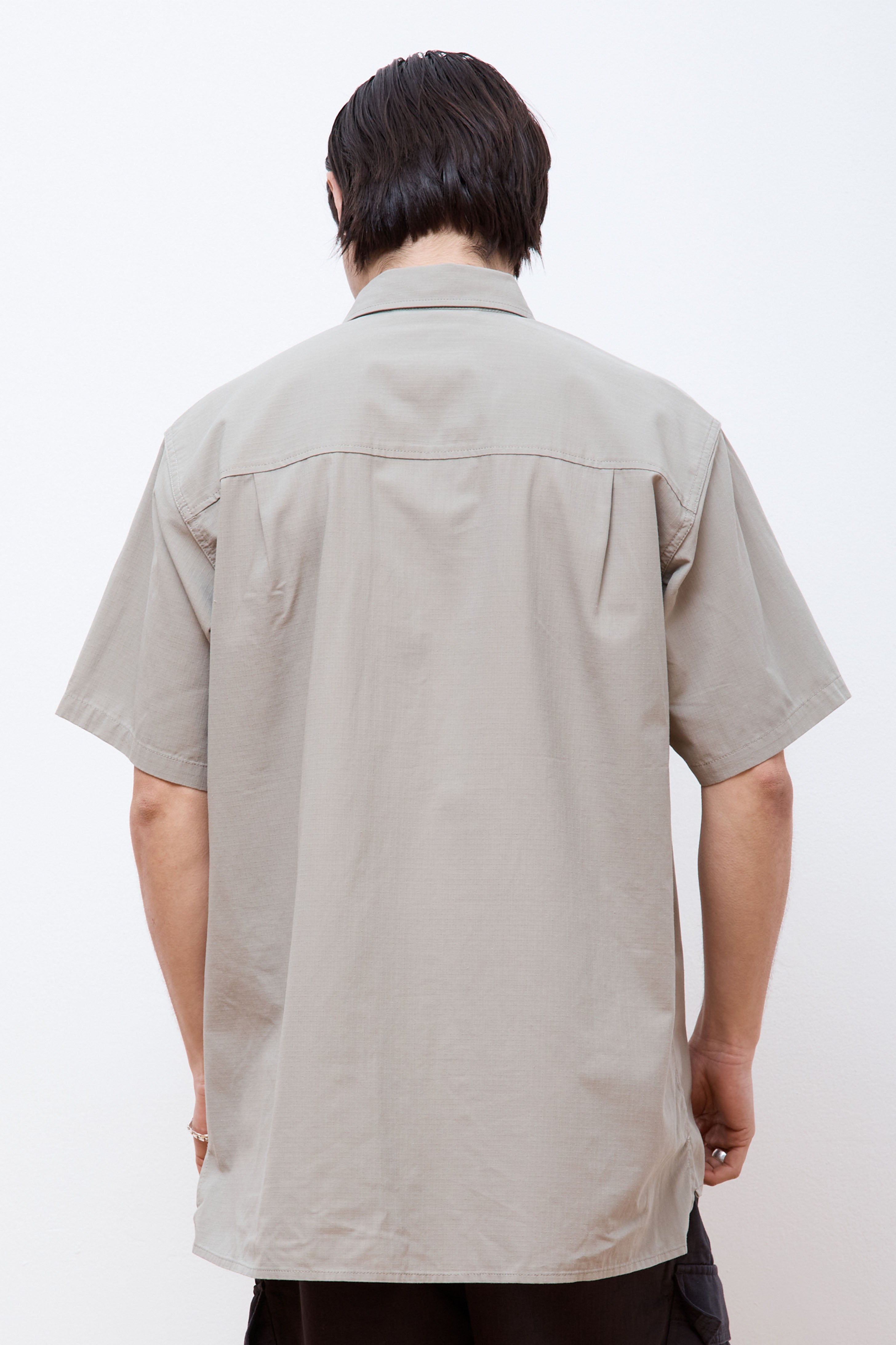 Takibi Light Ripstop S/S Shirt Light Grey