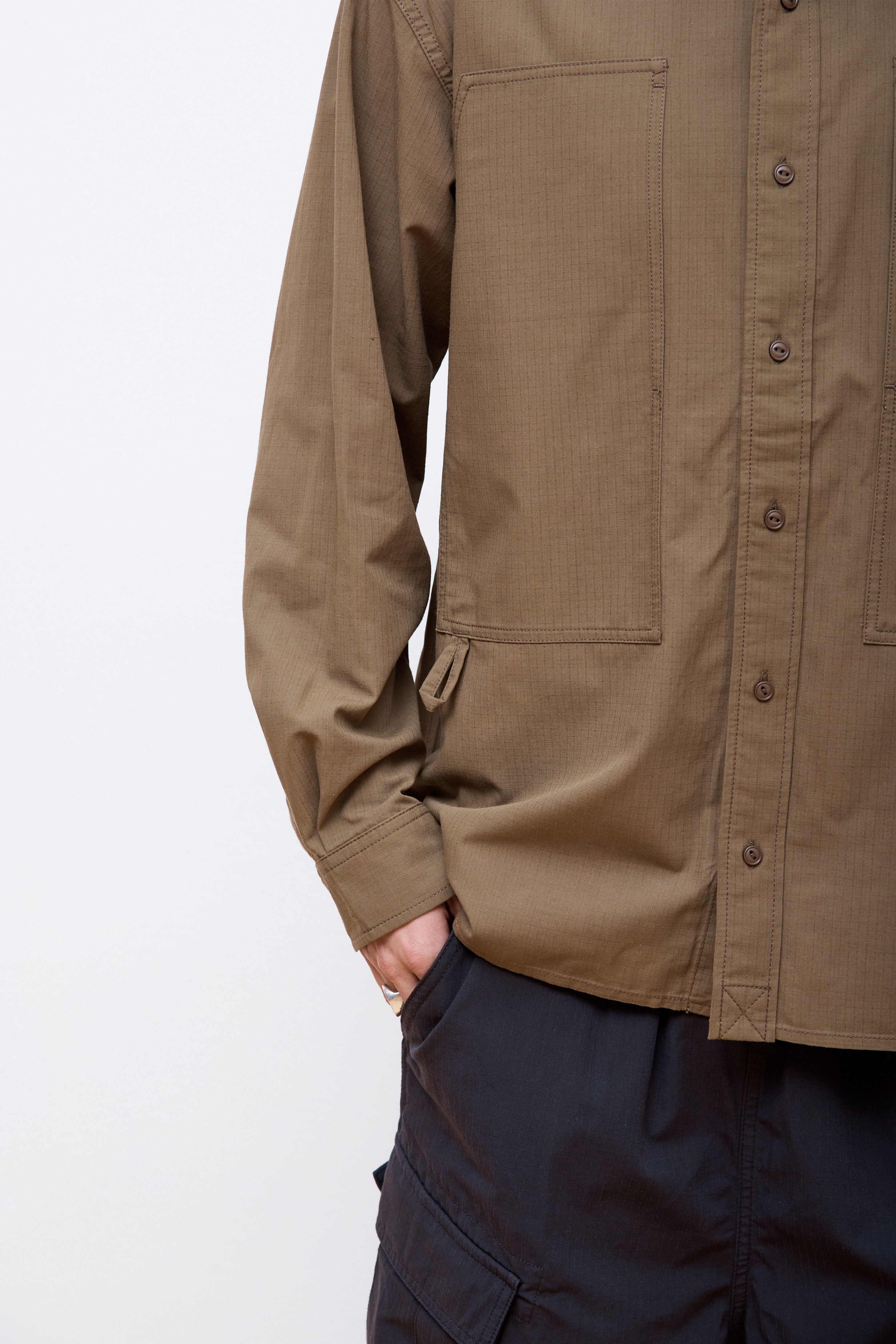 Takibi Light Ripstop Shirt S Kh Khaki