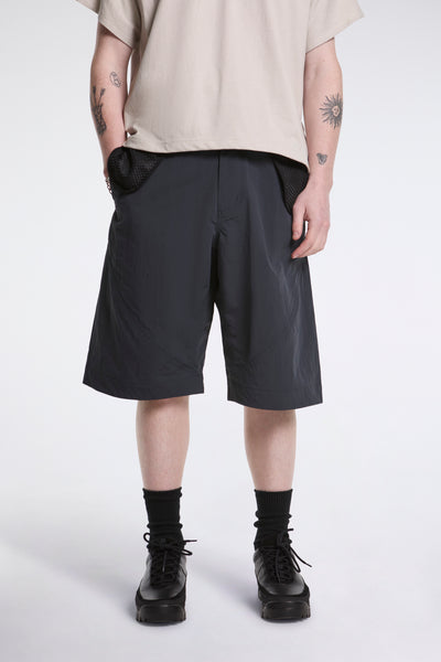 Goldwin 0 Helicoid Pocket Shorts Ink Black | HAVN