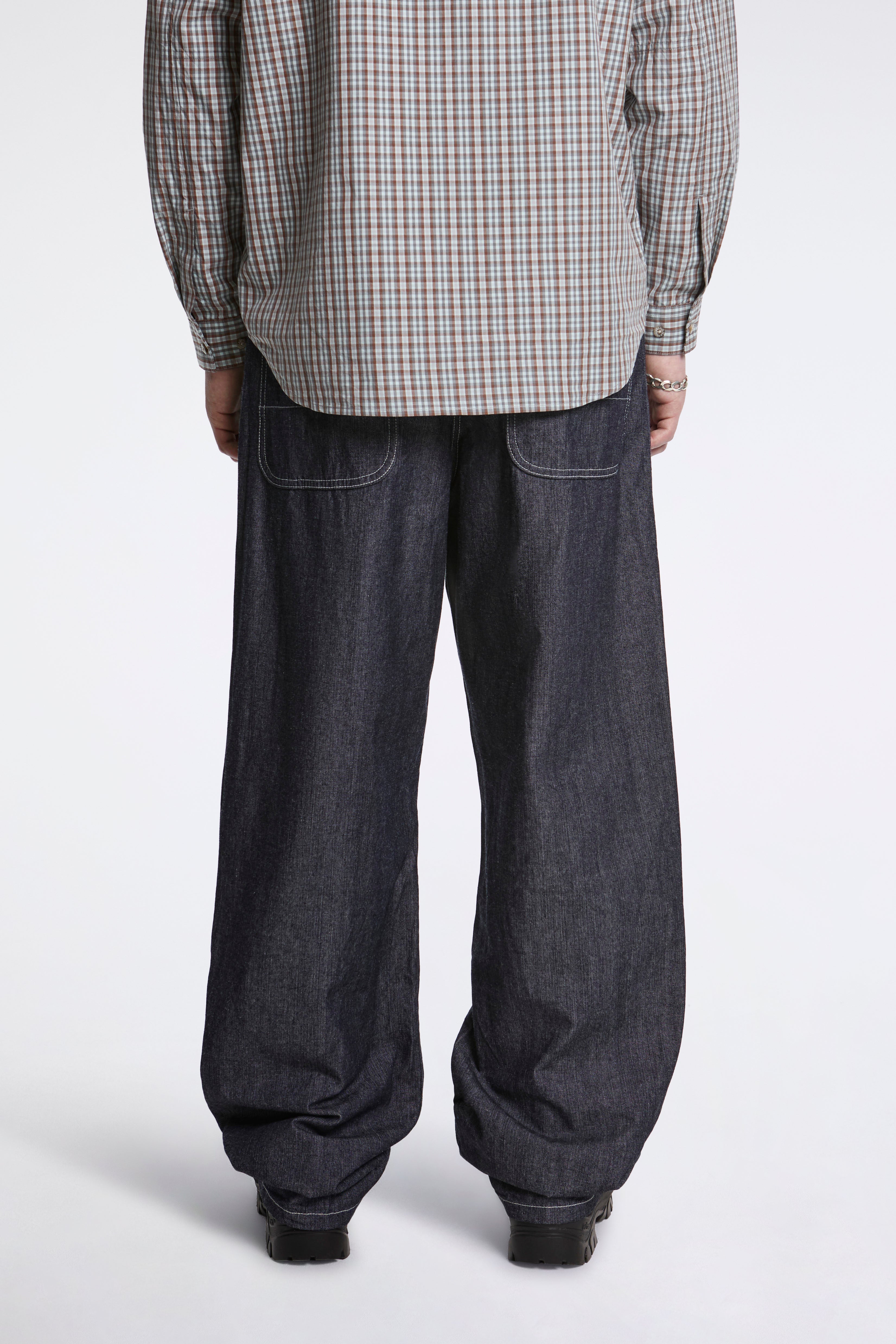 Japanese Chambray Double Knee Navy