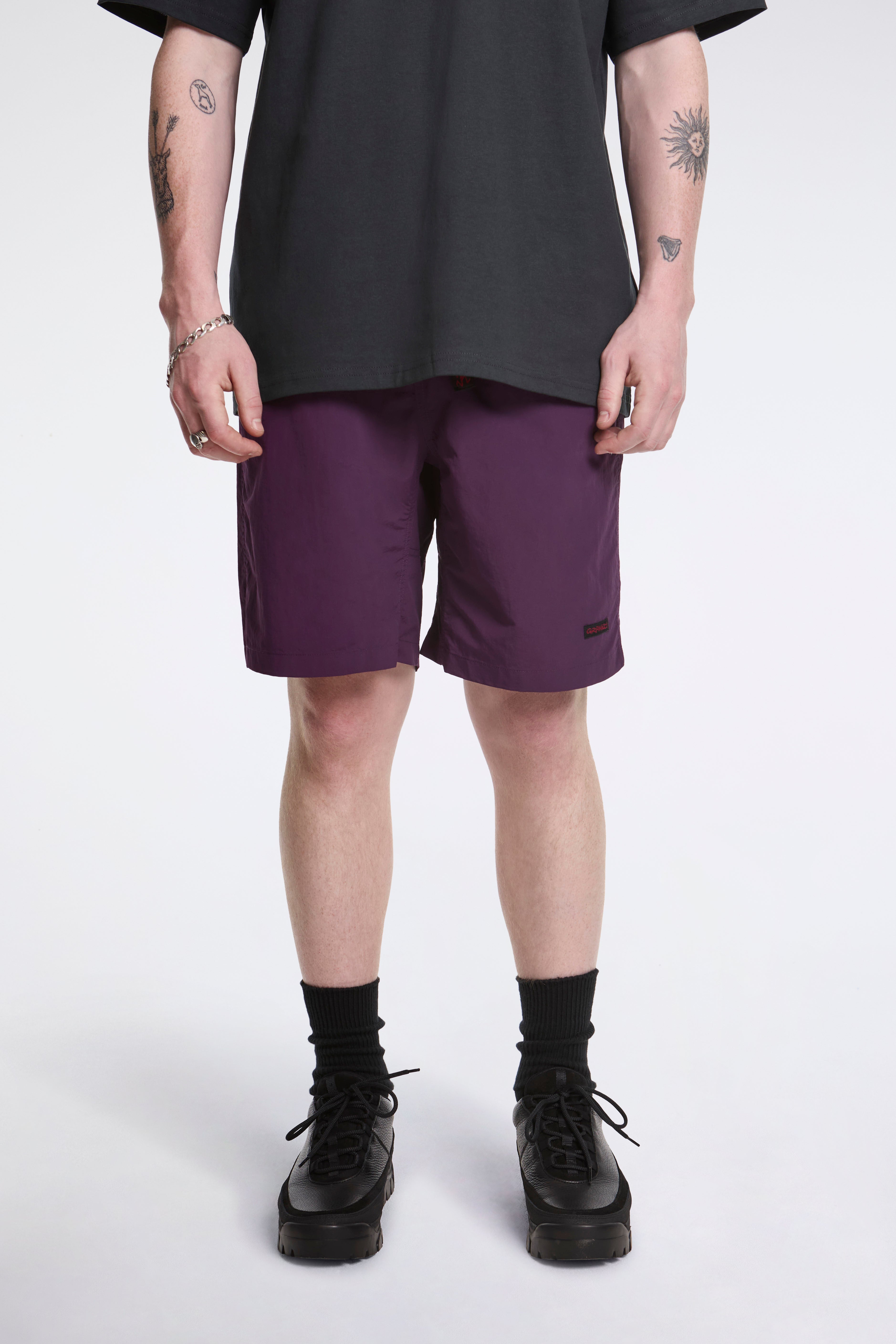 Nylon Packable G-Short Deep Purple