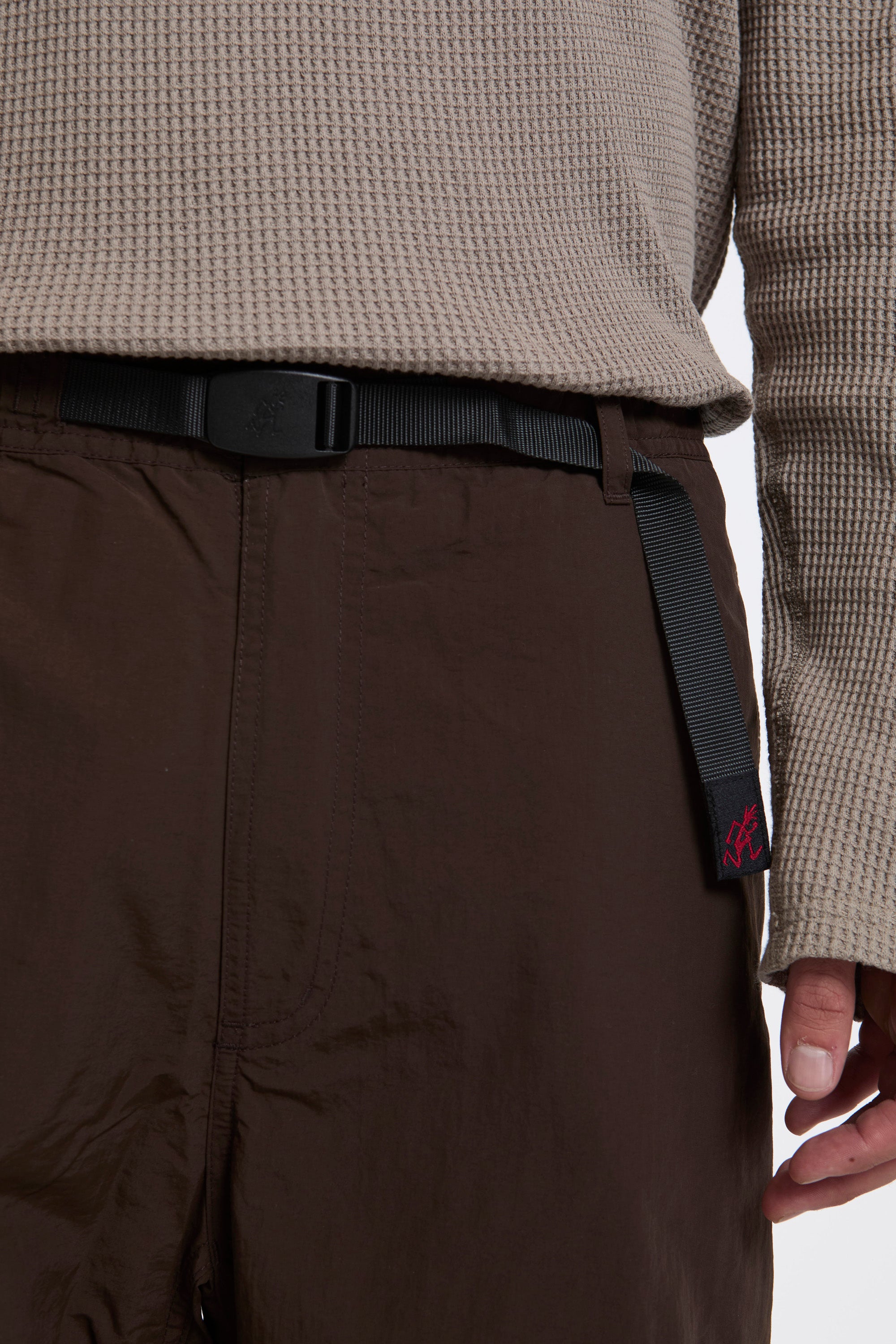 Nylon Paneled Trek Pant Chocolate
