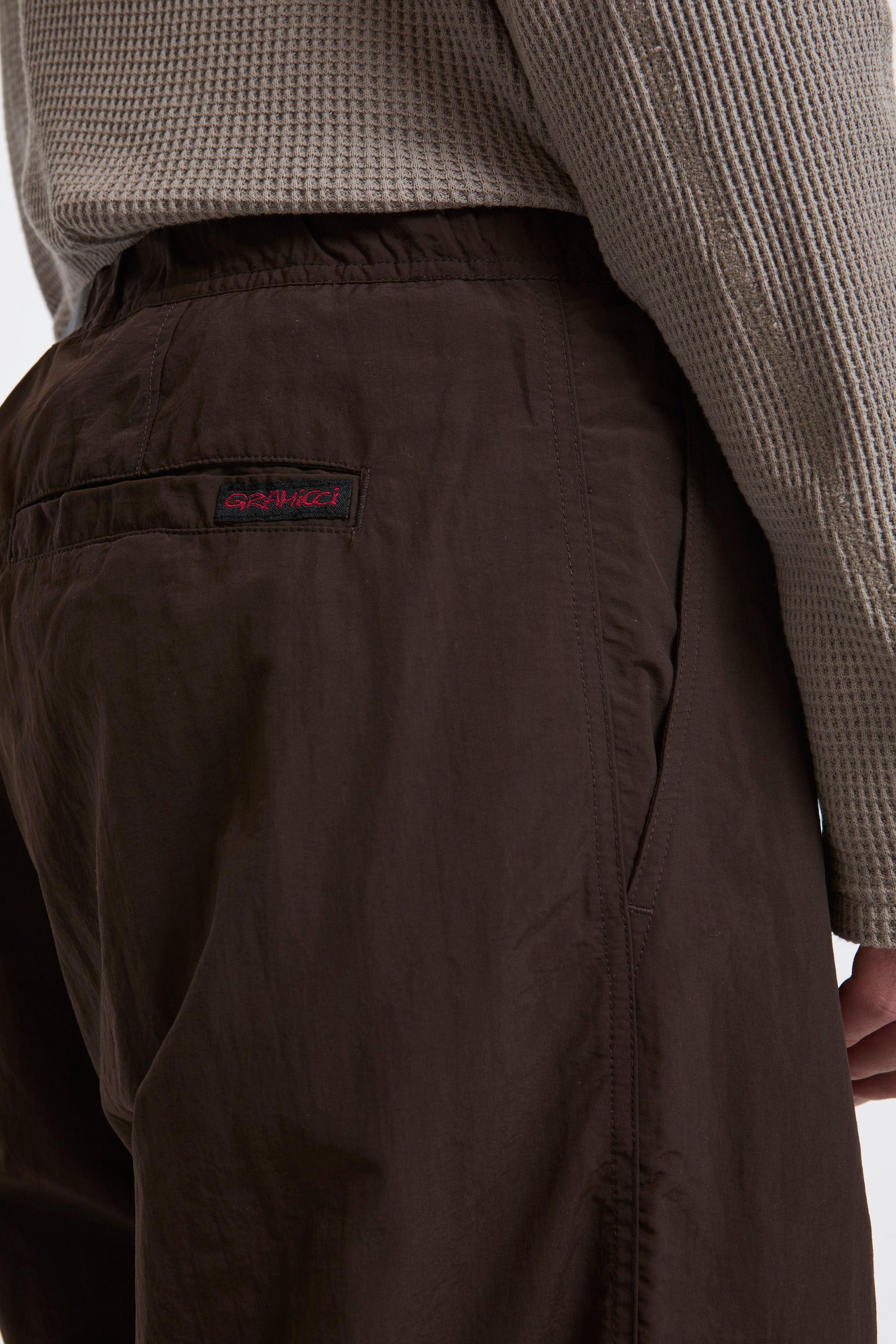 Nylon Paneled Trek Pant Chocolate