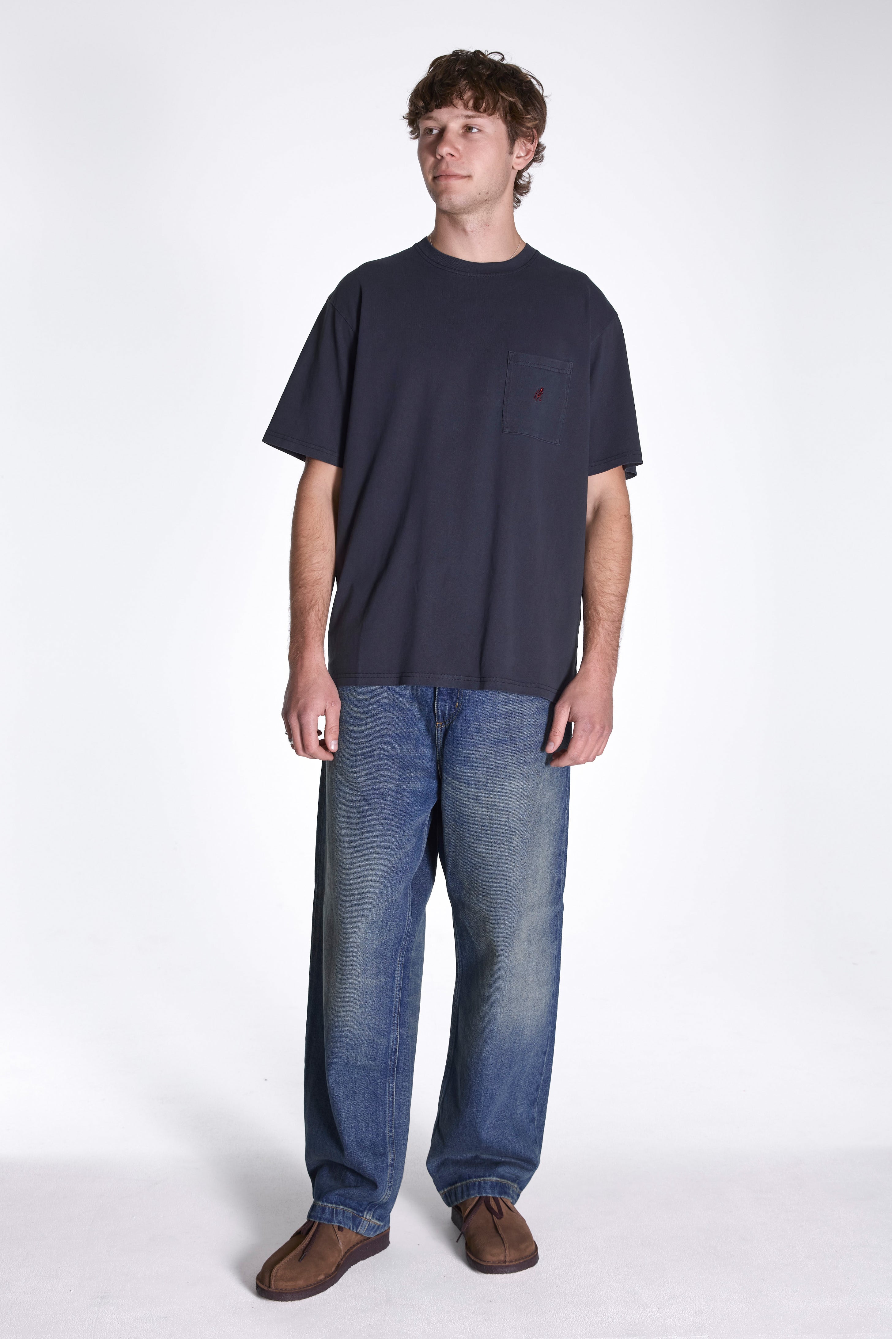 One Point Tee Pigment Dyed Navy Pigment