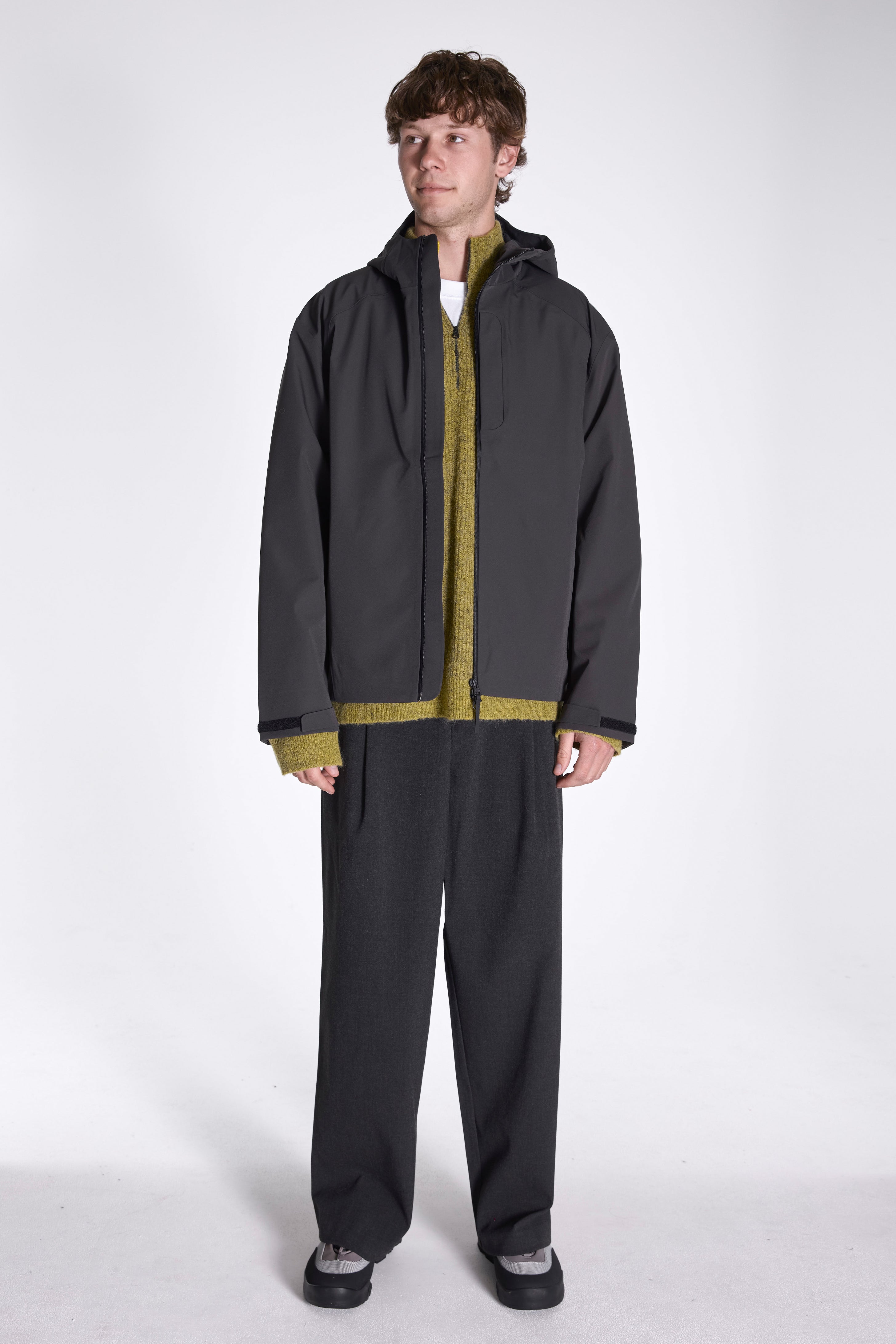 Arc 3L Shell Jacket Charcoal Black