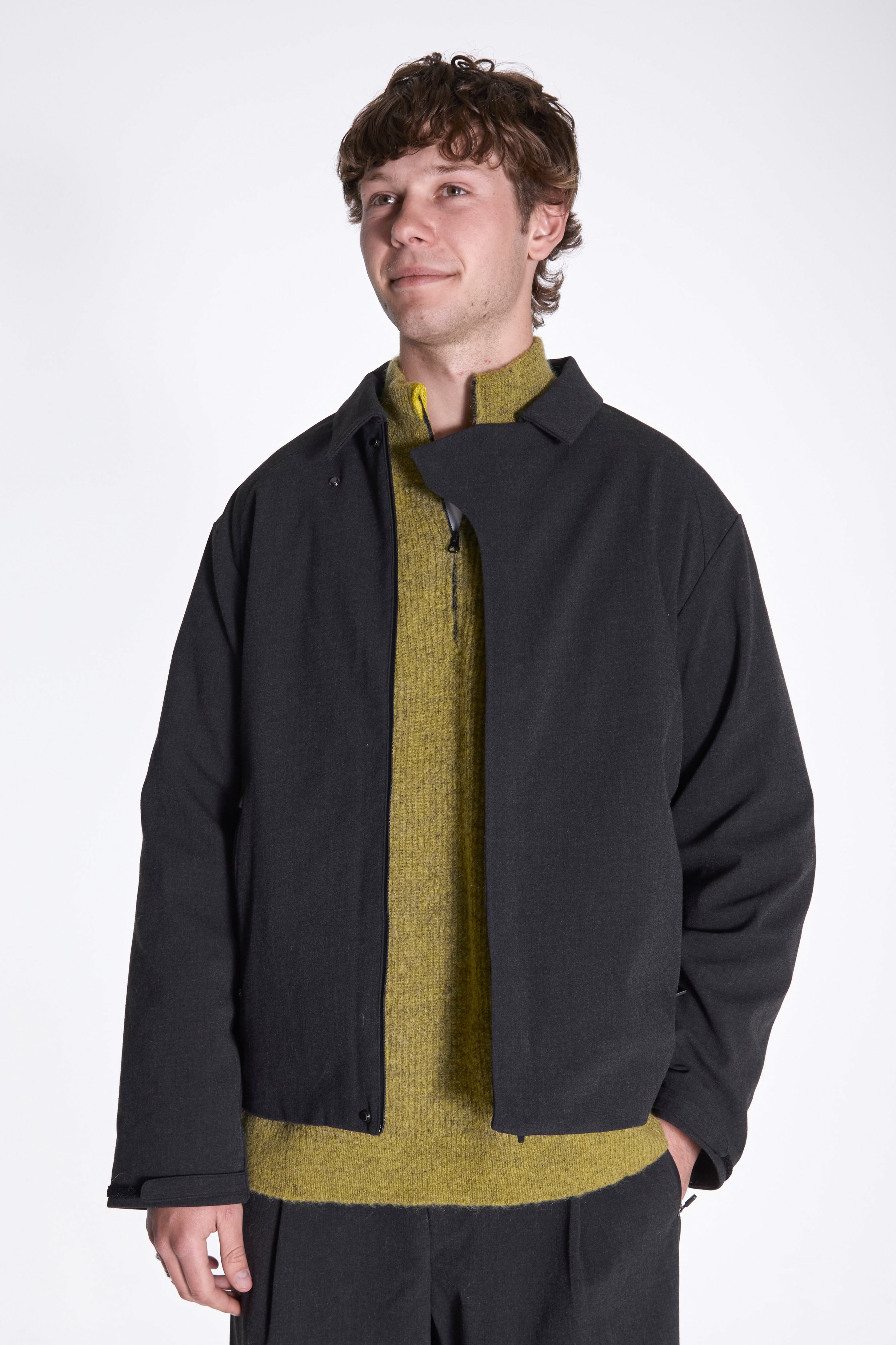 Waypoint Texture Jacket Dark Grey