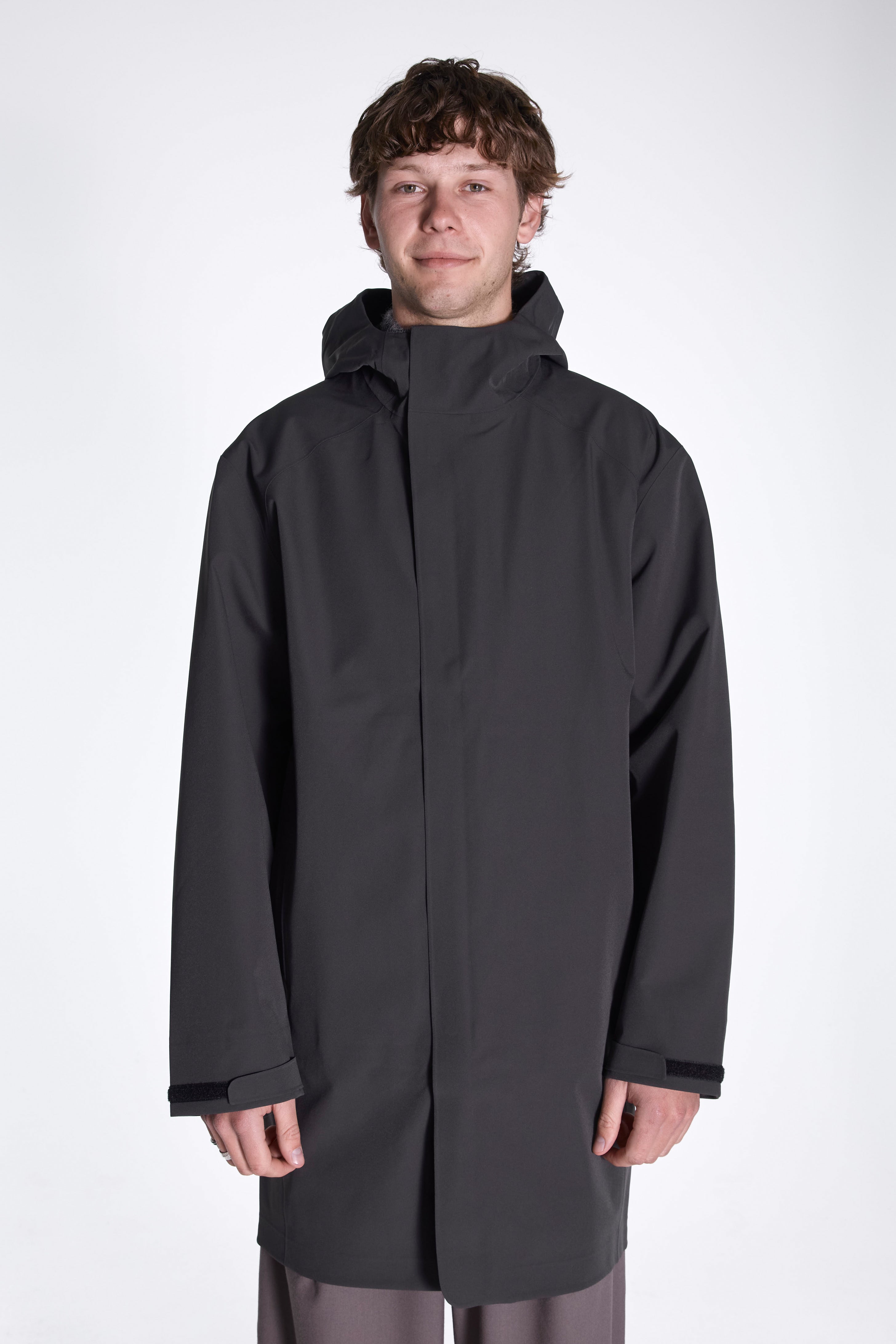 Arc 3L Shell Coat Charcoal Black
