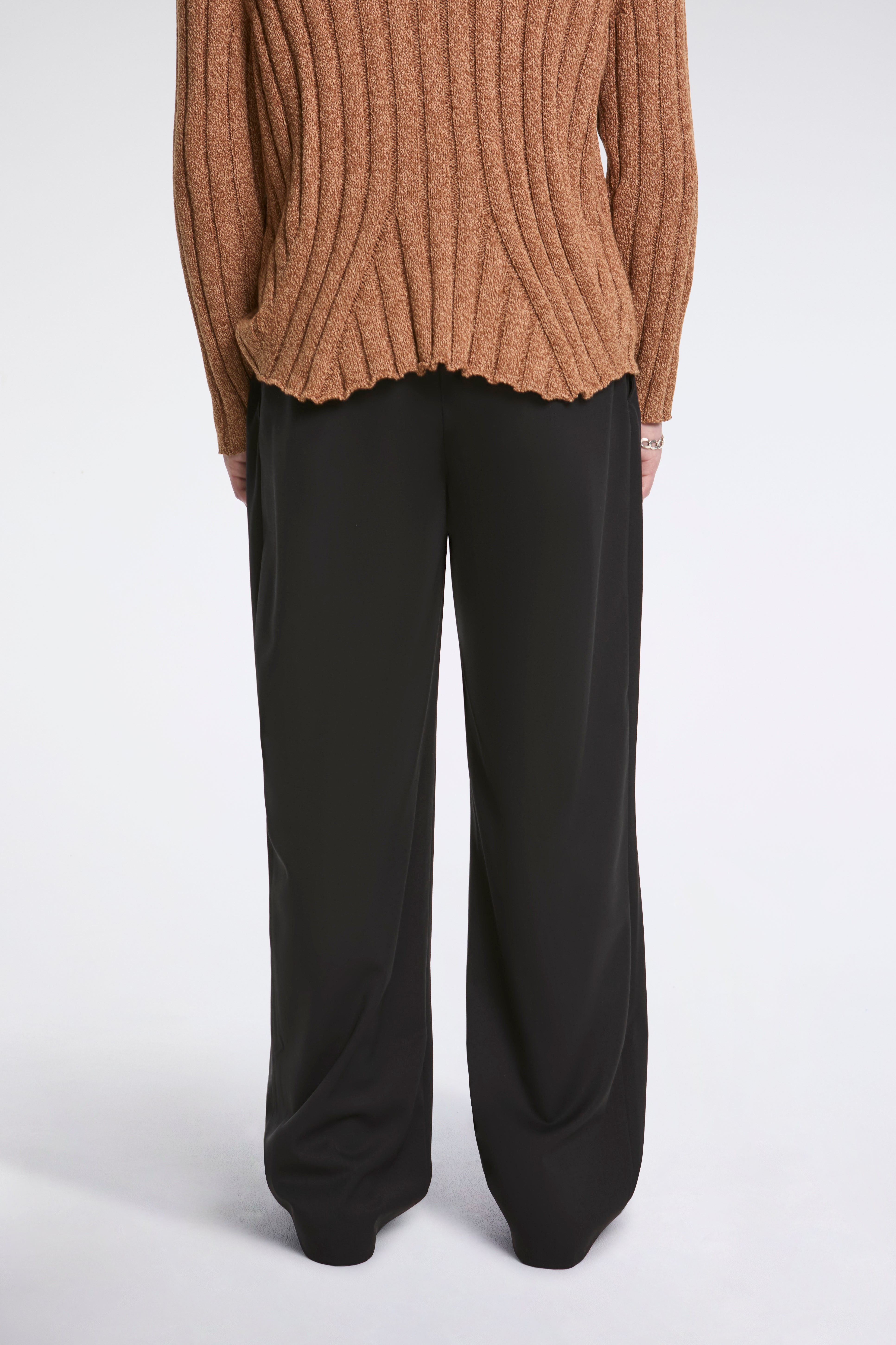 Minna Gathered Trouser Crow Black