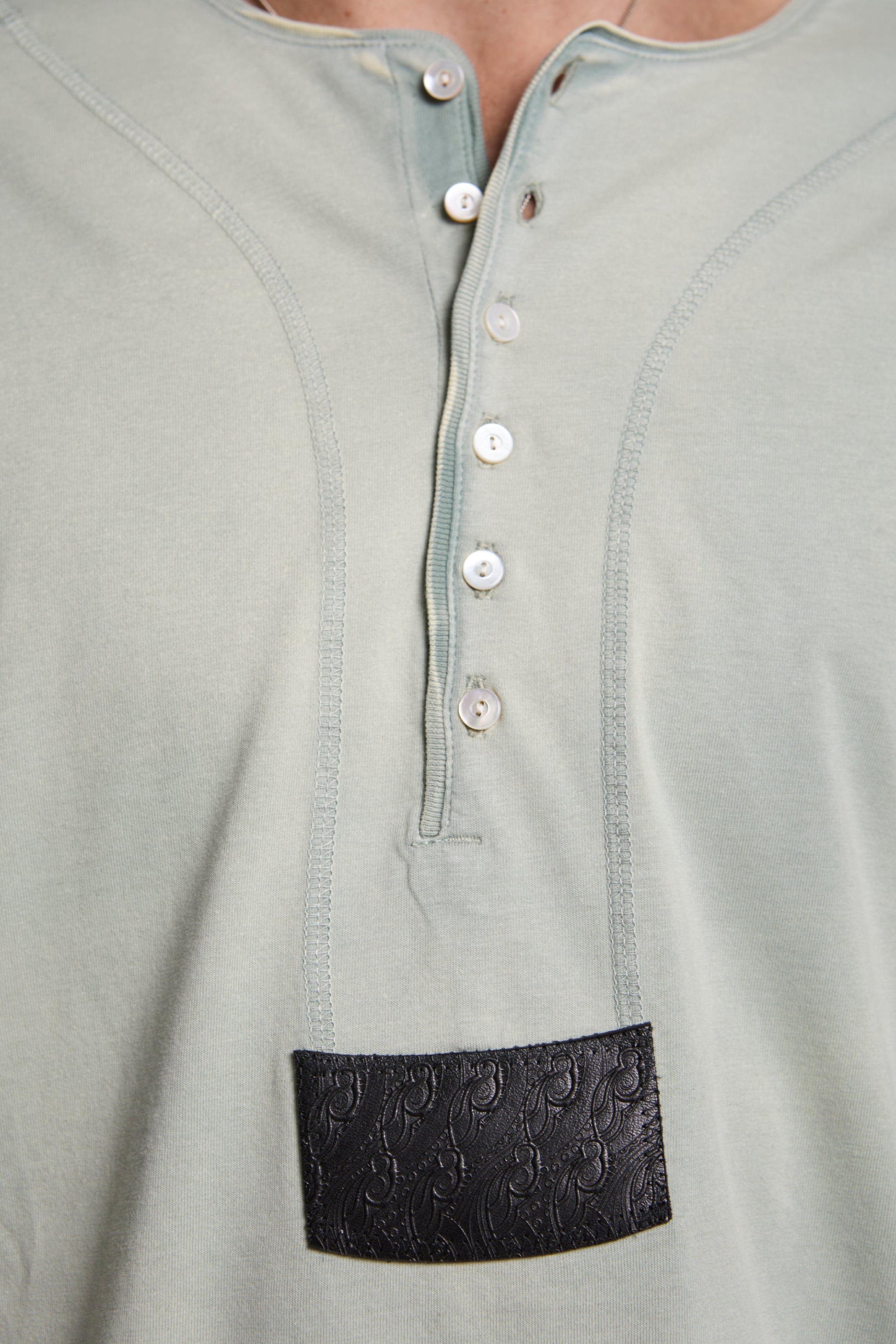 Sargo Long Sleeve Henley Seashore