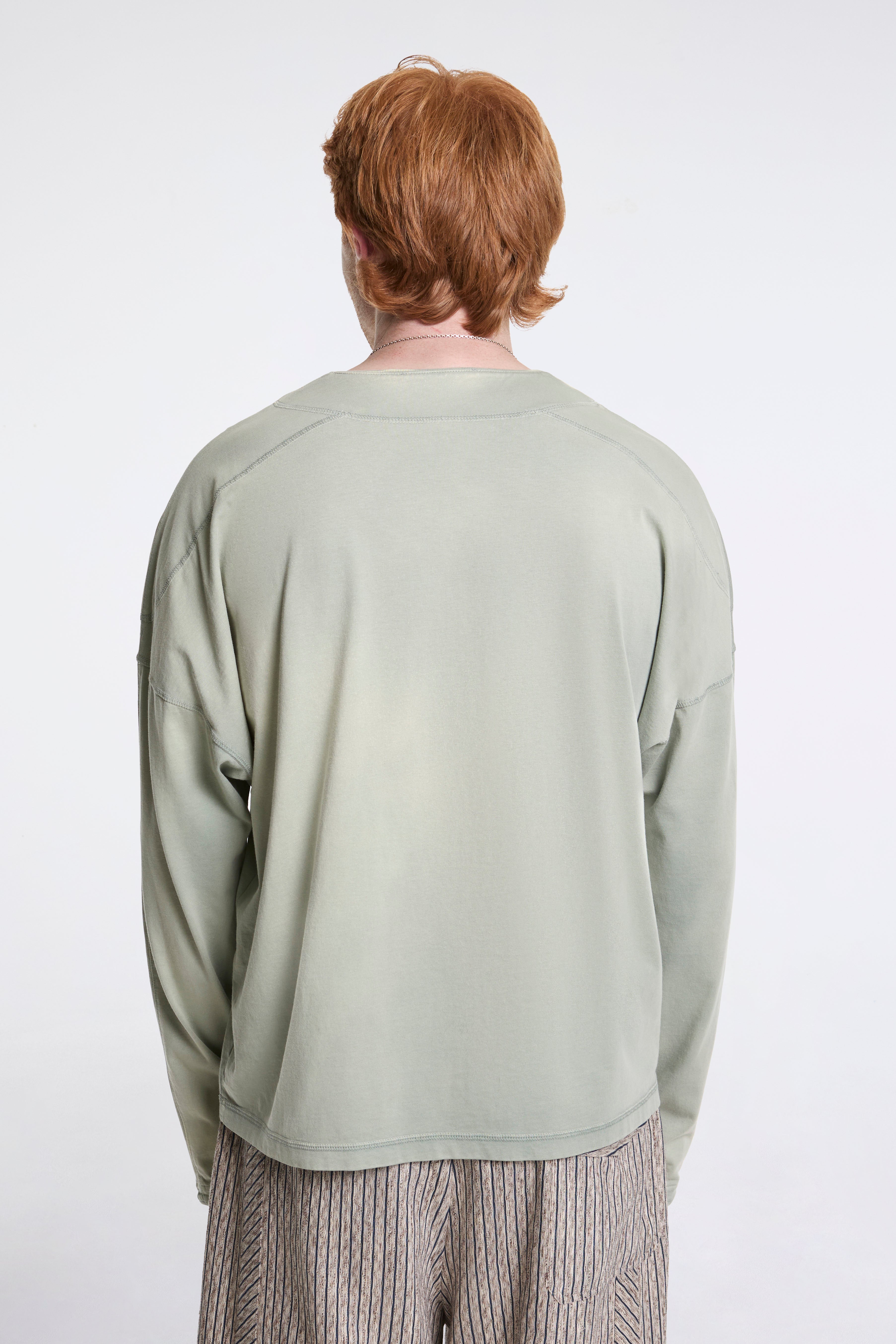 Kiko Kostadinov Sargo Long Sleeve Henley Seashore | HAVN