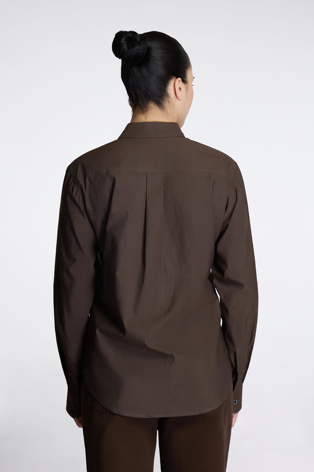 Pointed Collar Shirt Truffle