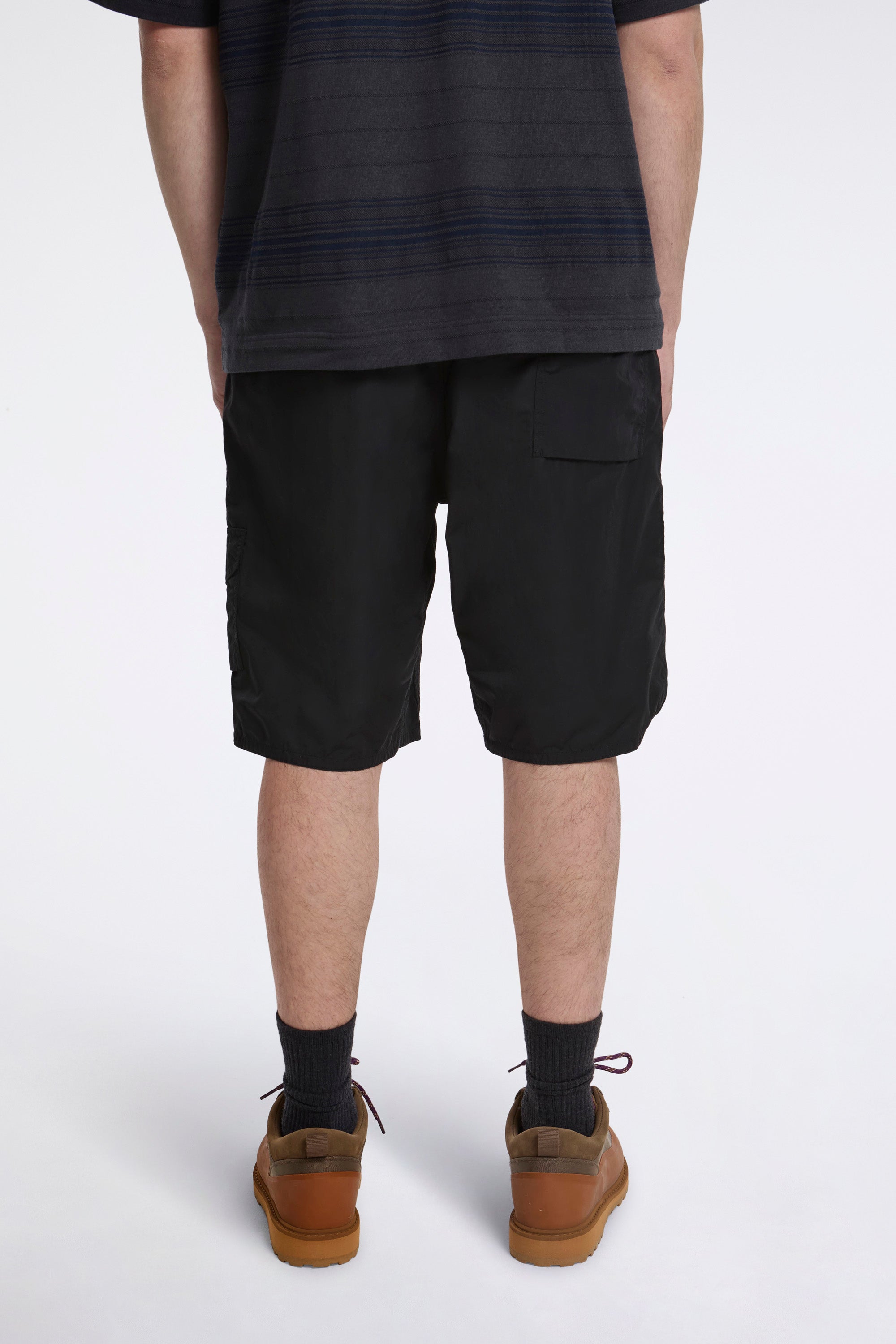 Nylon Twill Deck Shorts Black